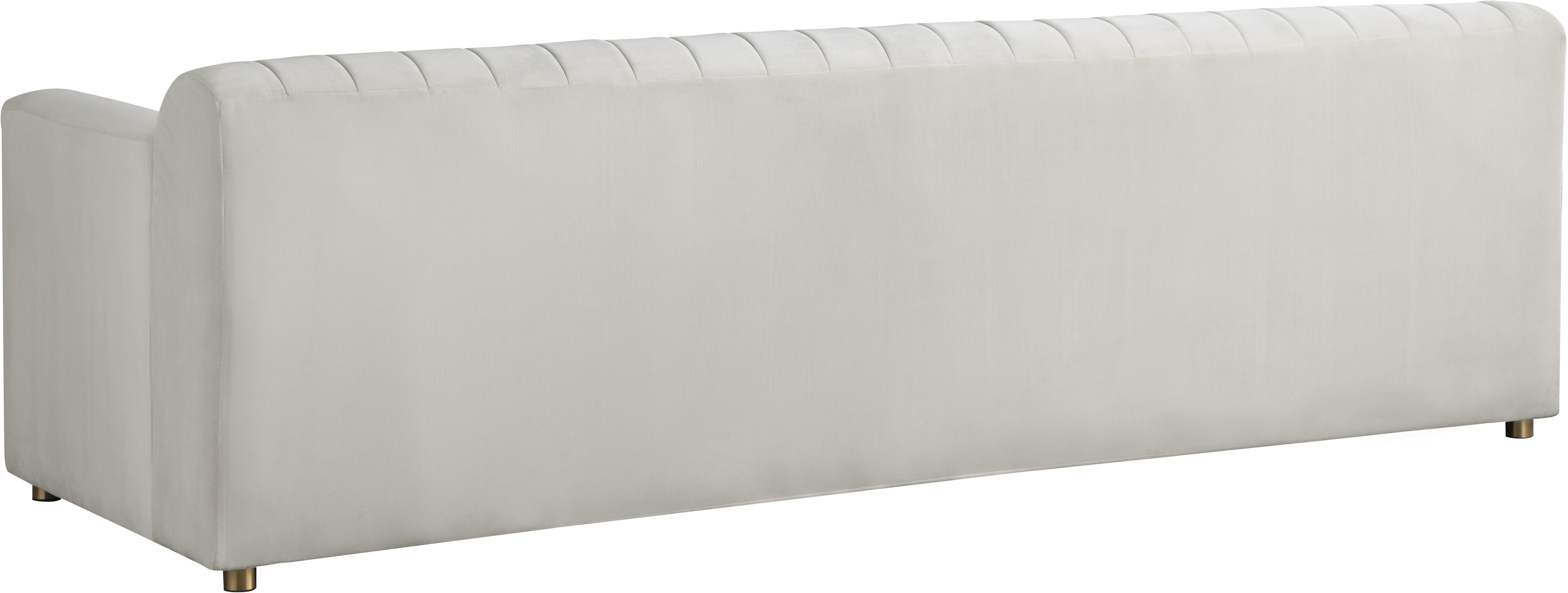 Naya Cream Velvet Sofa - Luxury Home Furniture (MI)