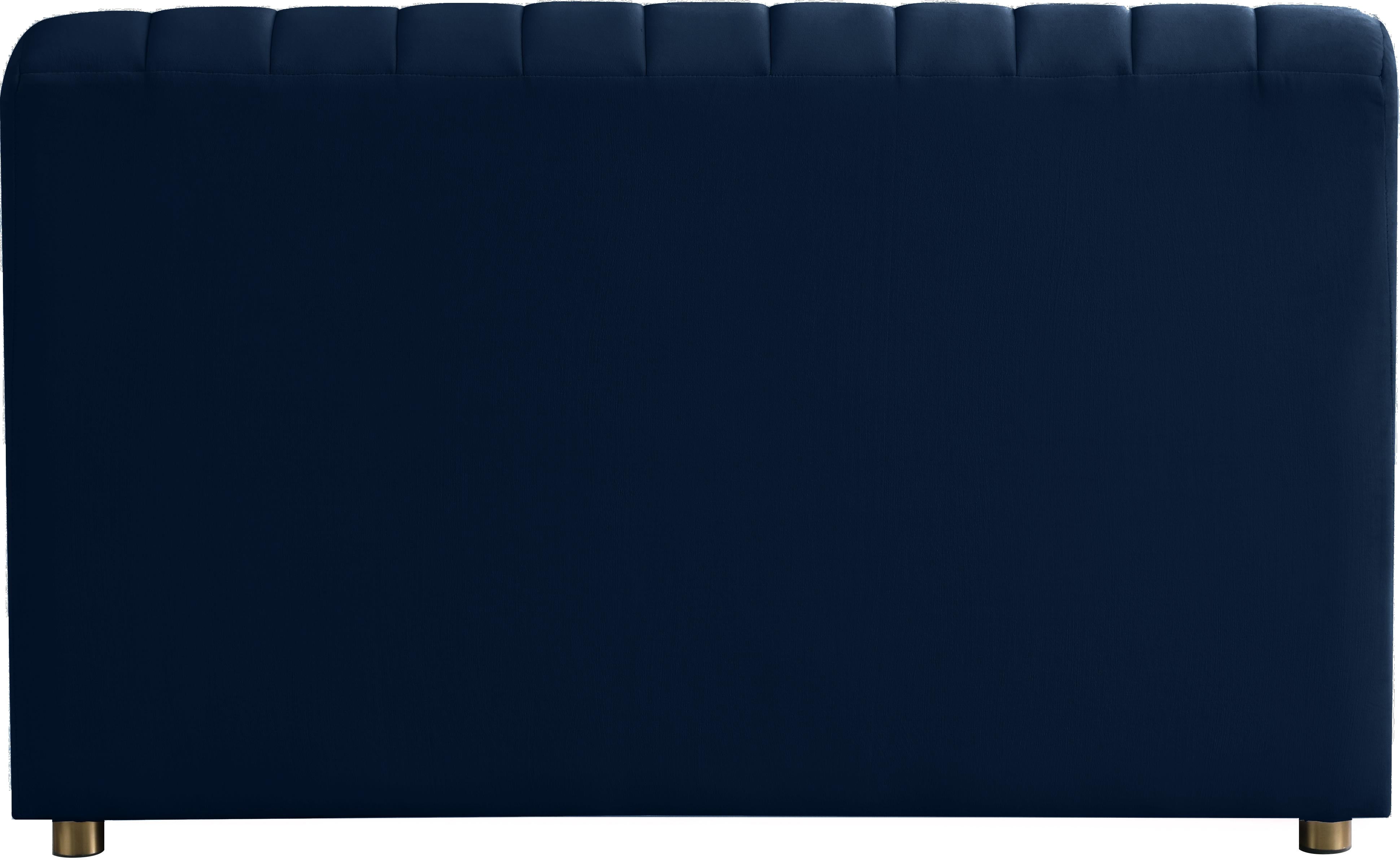 Naya Navy Velvet Chair - Luxury Home Furniture (MI)