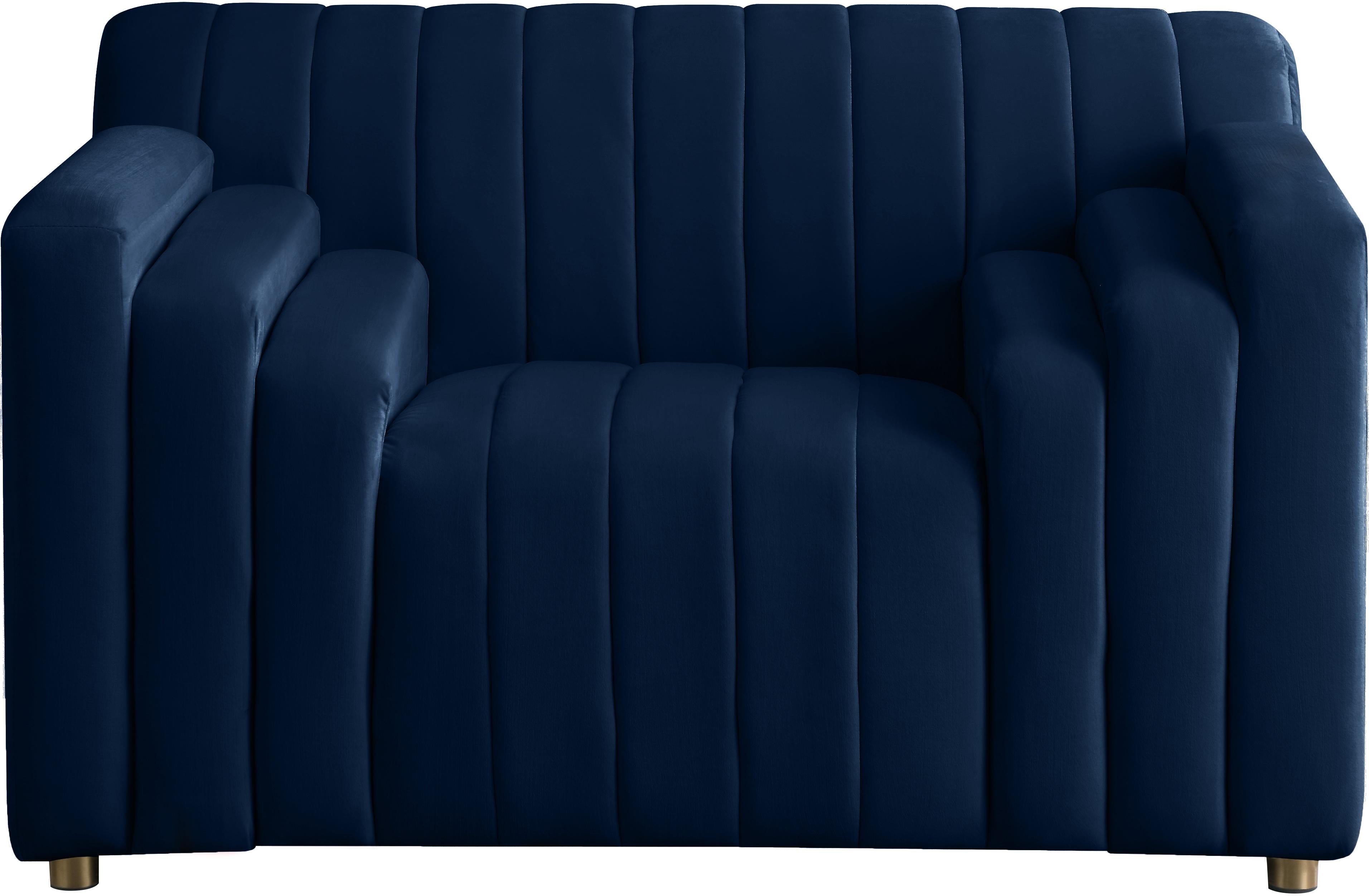 Naya Navy Velvet Chair - Luxury Home Furniture (MI)