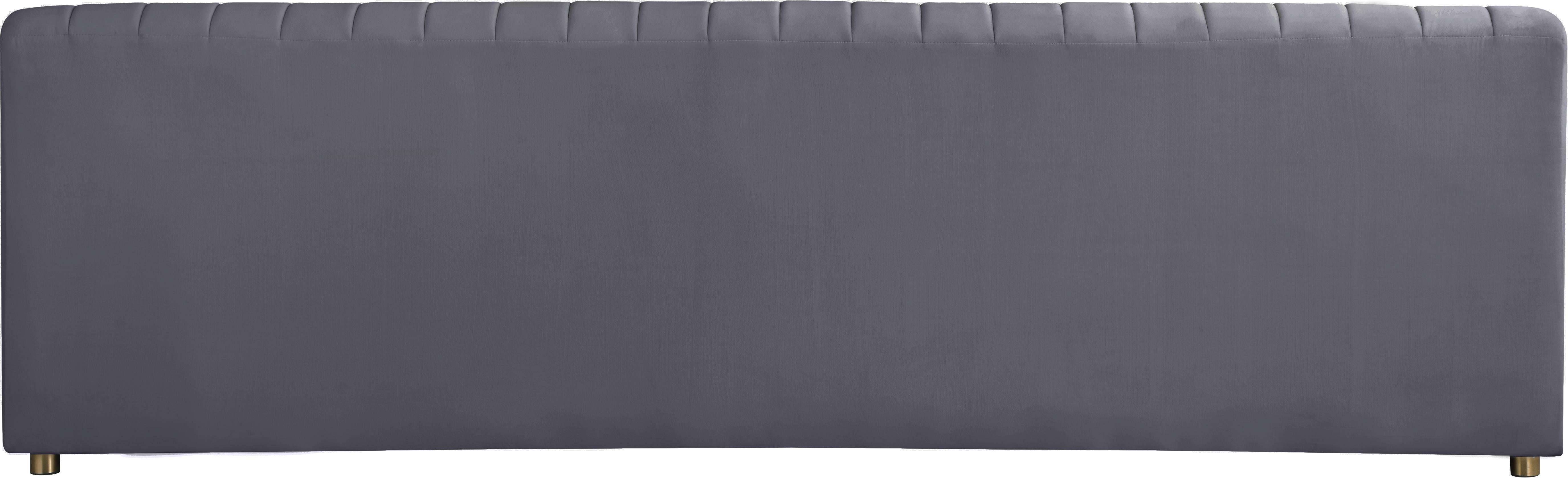 Naya Grey Velvet Sofa - Luxury Home Furniture (MI)
