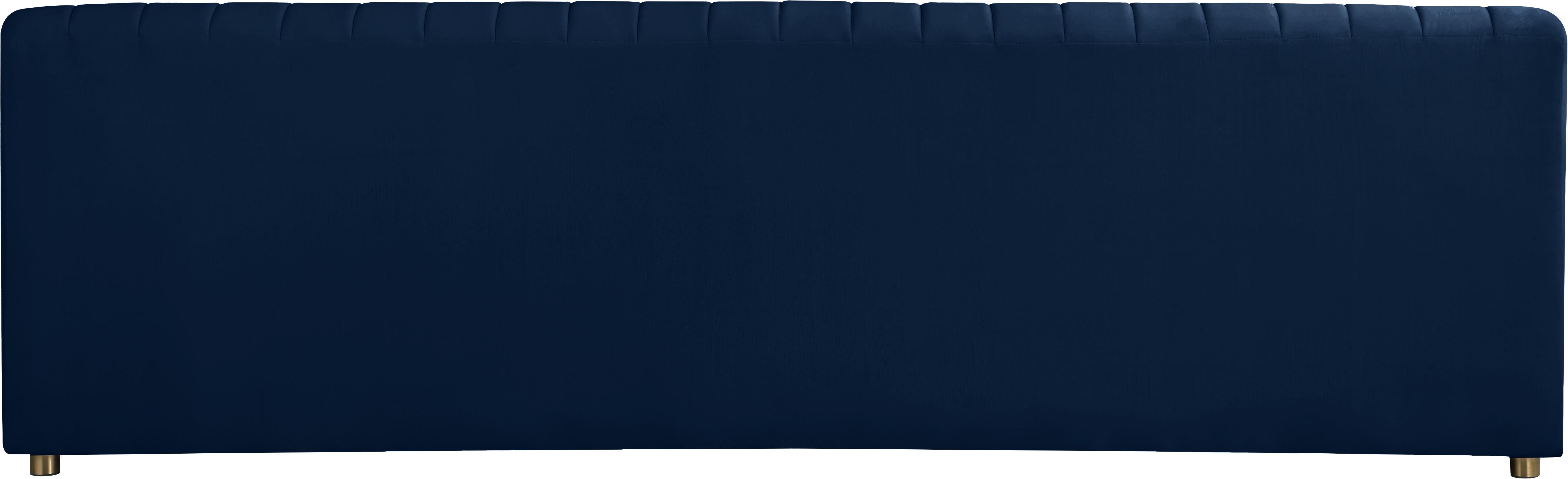 Naya Navy Velvet Sofa - Luxury Home Furniture (MI)