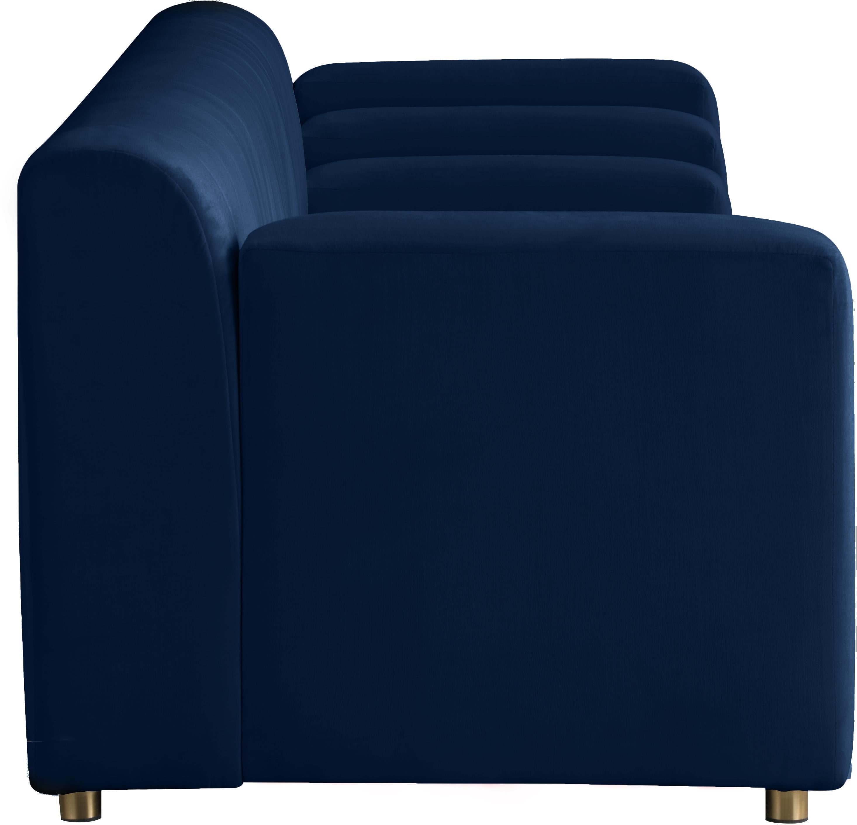 Naya Navy Velvet Sofa - Luxury Home Furniture (MI)