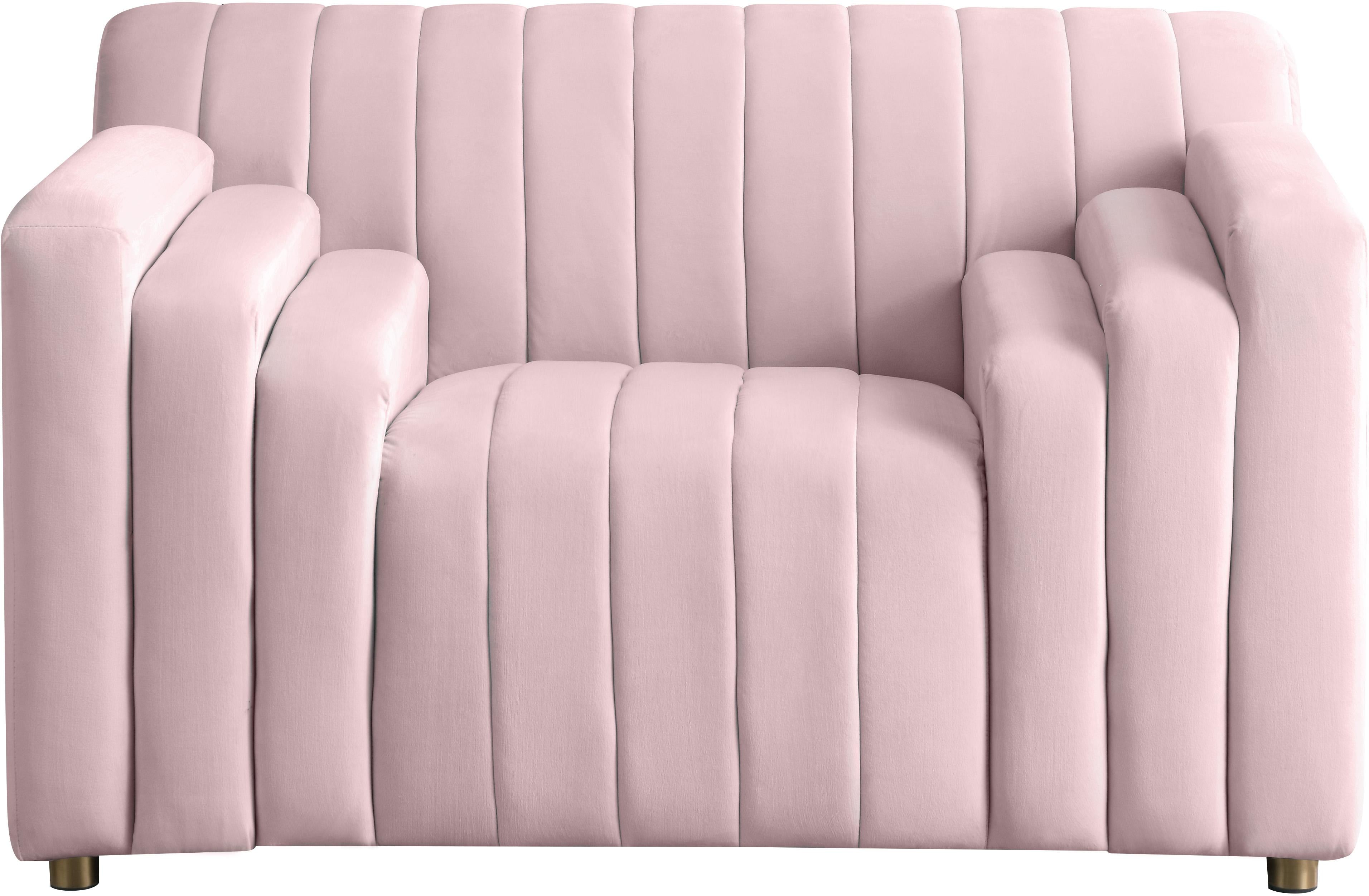 Naya Pink Velvet Chair - Luxury Home Furniture (MI)