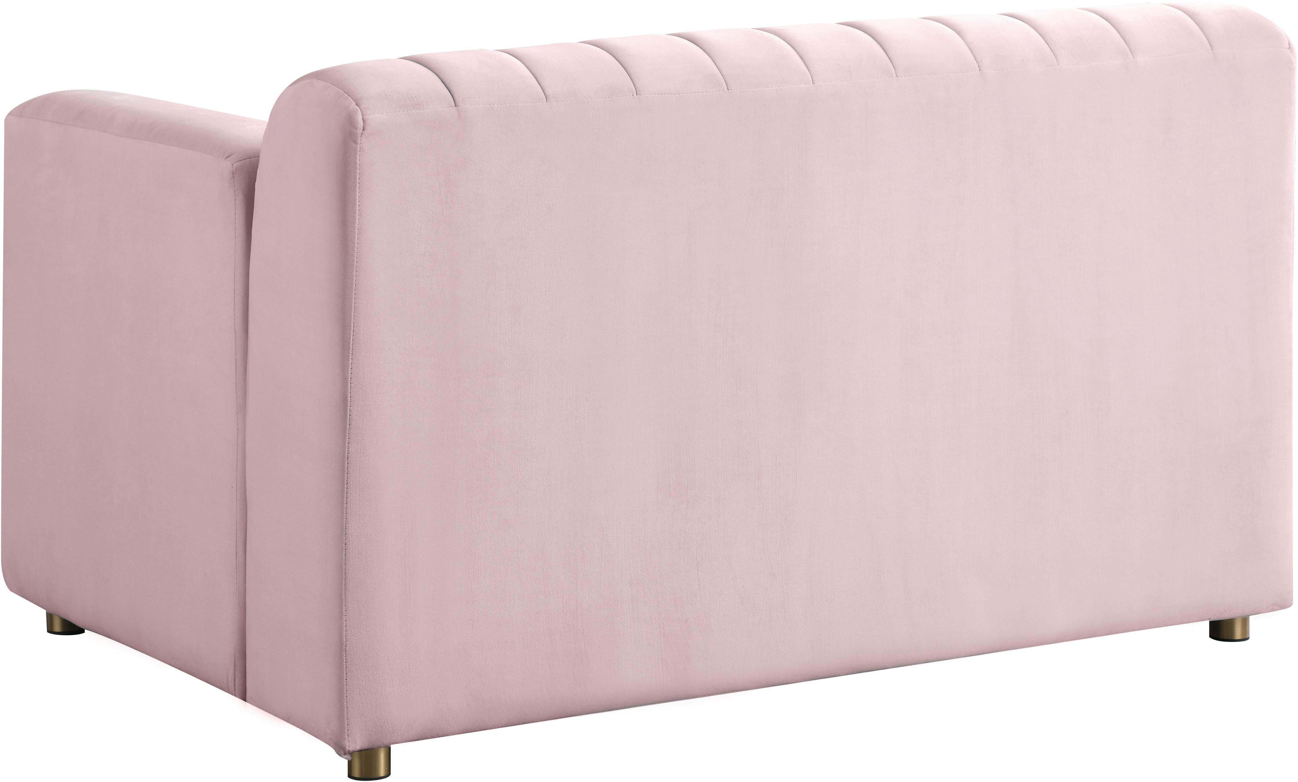 Naya Pink Velvet Chair - Luxury Home Furniture (MI)