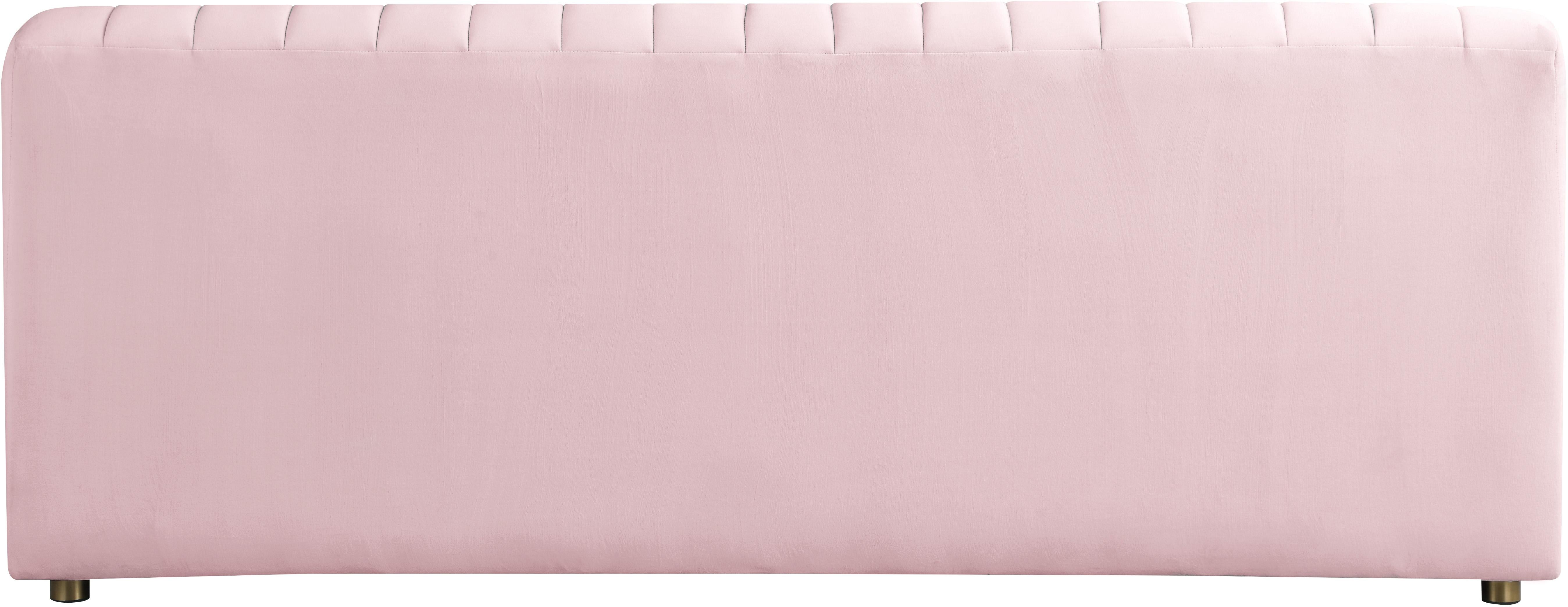 Naya Pink Velvet Loveseat - Luxury Home Furniture (MI)