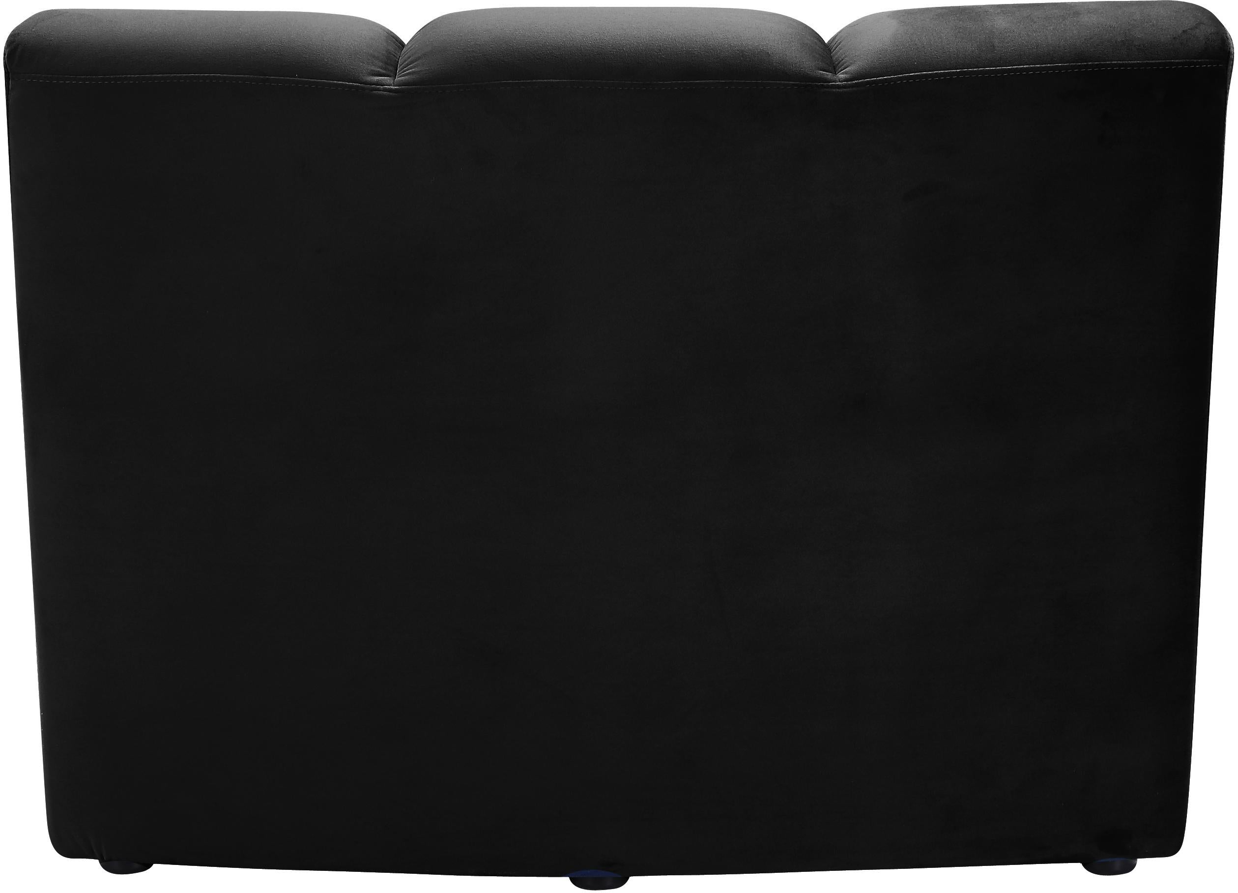 Infinity Black Velvet Modular Chair - Luxury Home Furniture (MI)