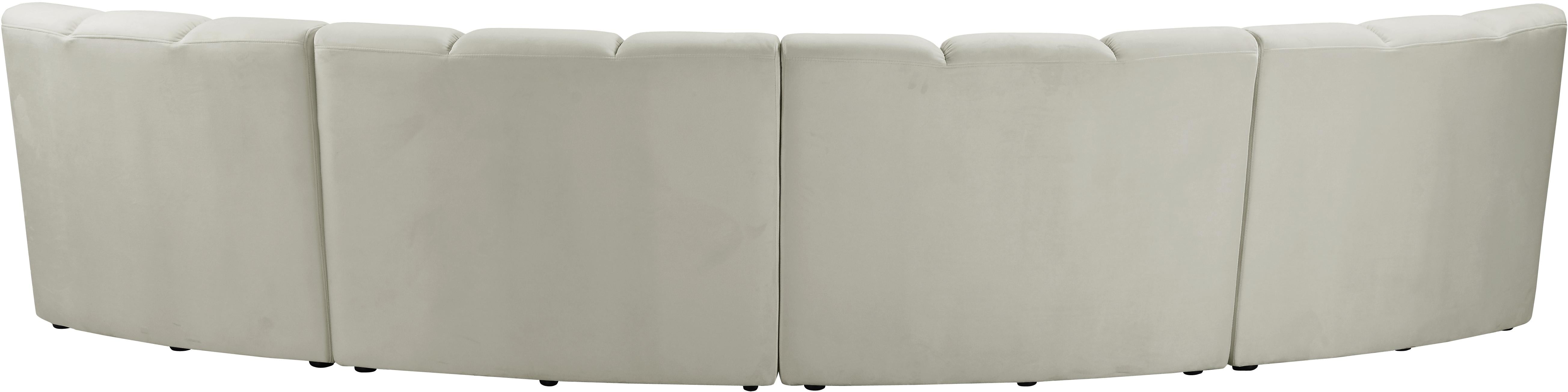 Infinity Cream Velvet 4pc. Modular Sectional - Luxury Home Furniture (MI)