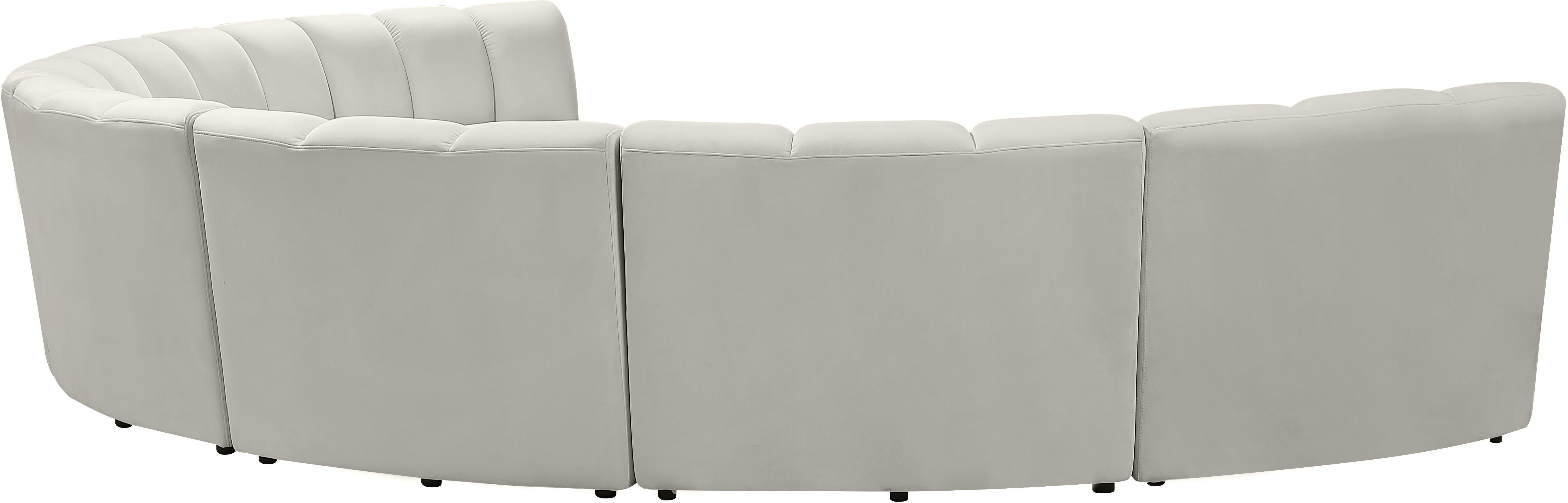 Infinity Cream Velvet 7pc. Modular Sectional - Luxury Home Furniture (MI)