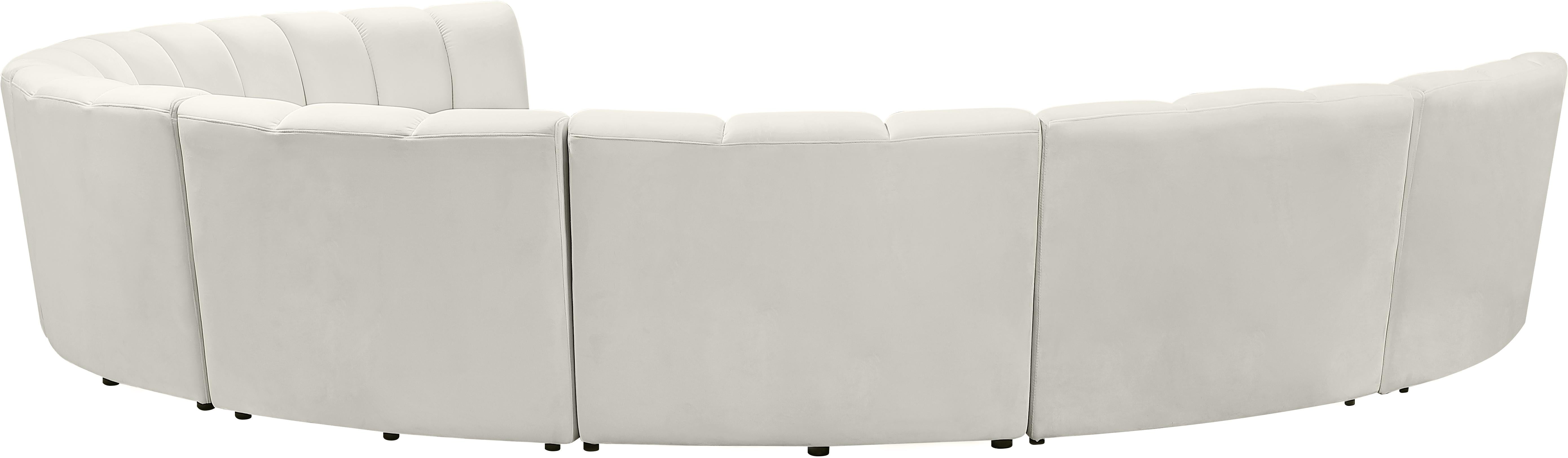 Infinity Cream Velvet 8pc. Modular Sectional - Luxury Home Furniture (MI)