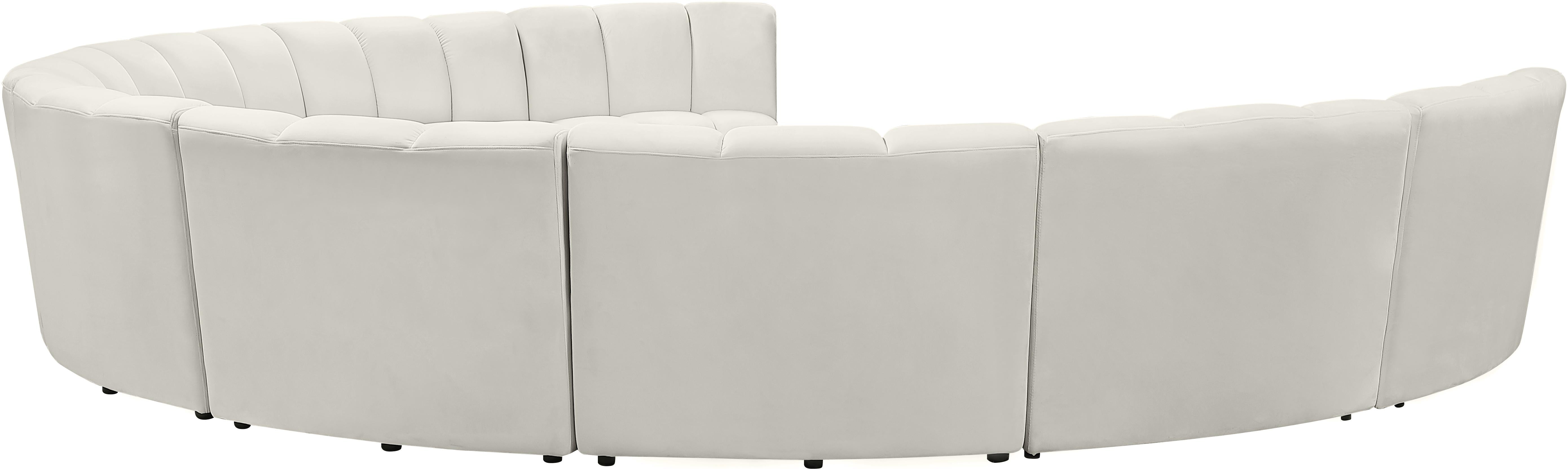 Infinity Cream Velvet 9pc. Modular Sectional - Luxury Home Furniture (MI)