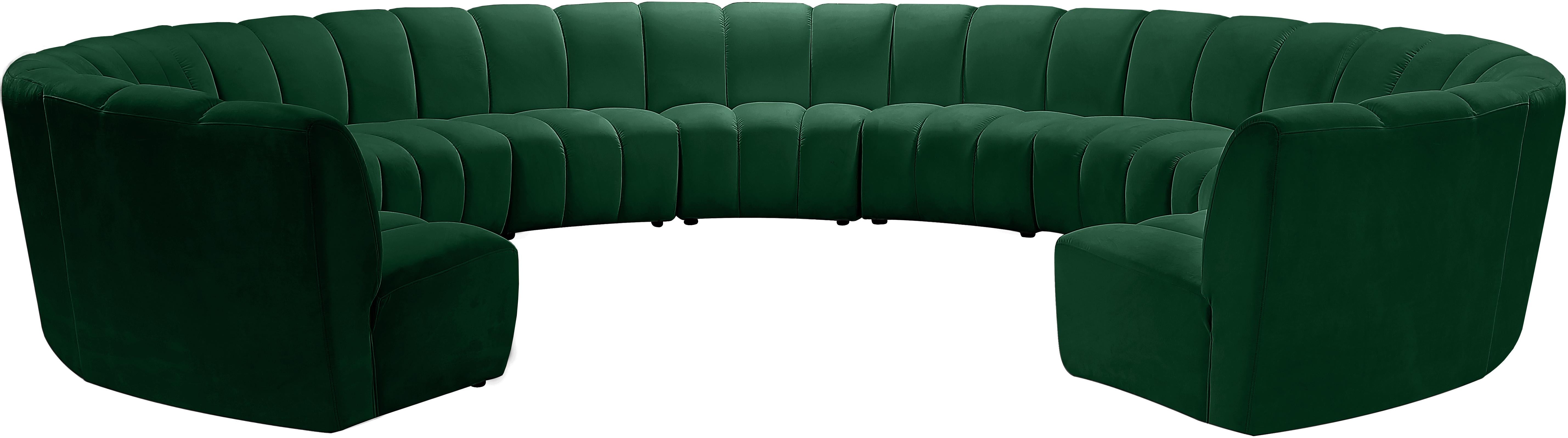 Infinity Green Velvet 11pc. Modular Sectional - Luxury Home Furniture (MI)