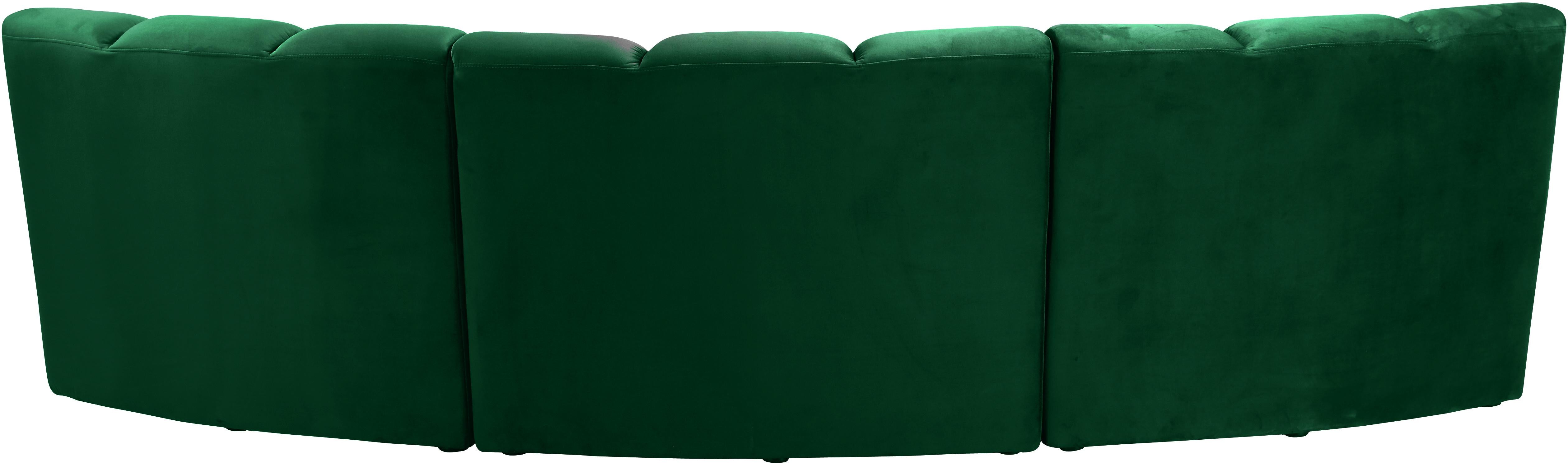 Infinity Green Velvet 3pc. Modular Sectional - Luxury Home Furniture (MI)