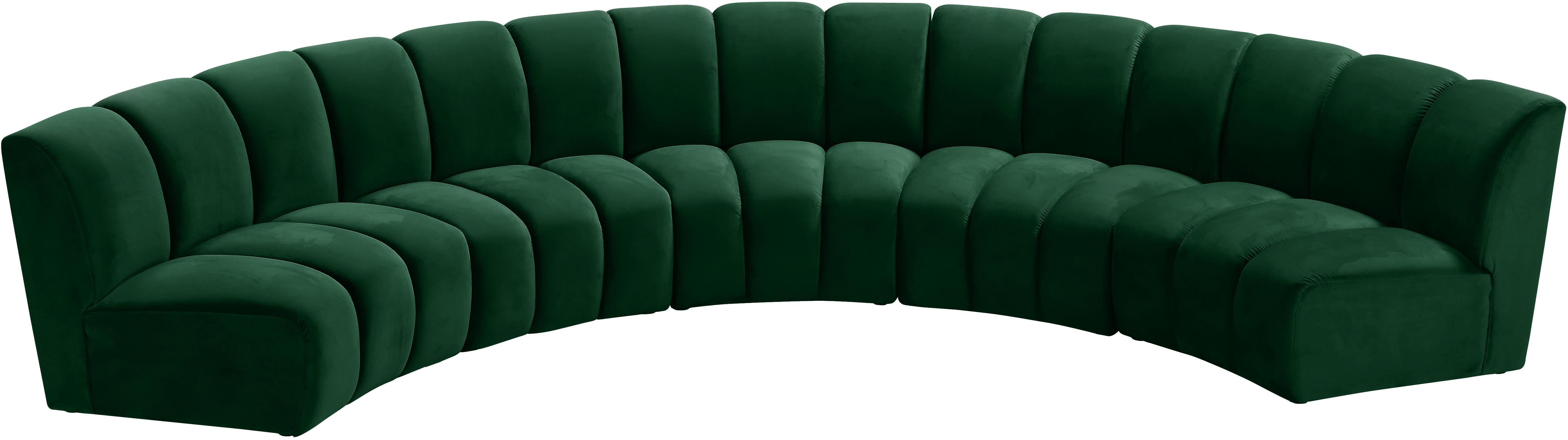 Infinity Green Velvet 5pc. Modular Sectional - Luxury Home Furniture (MI)