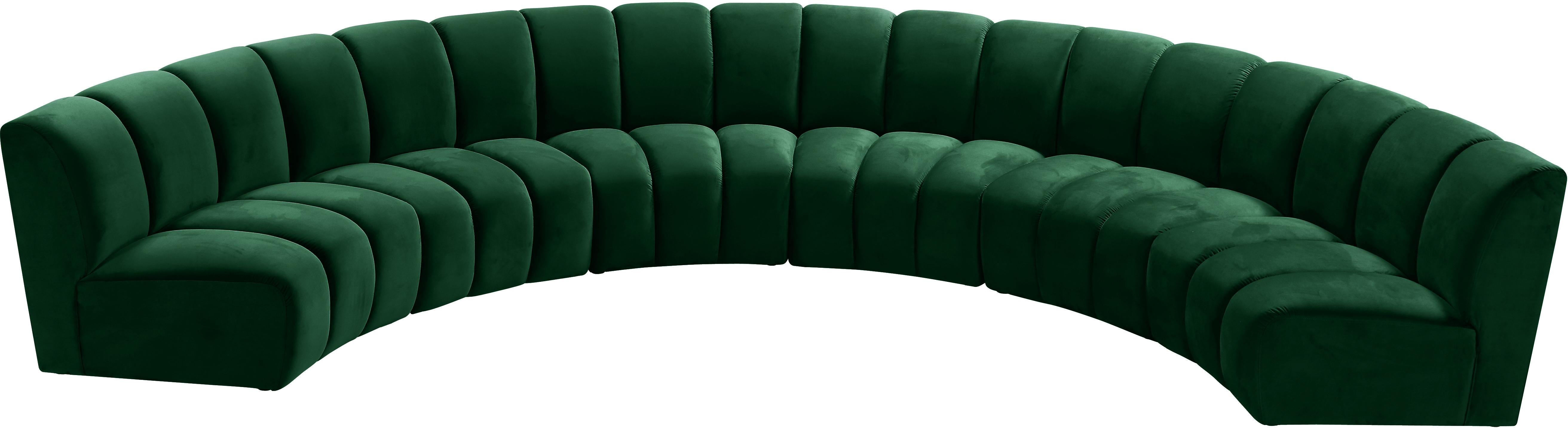 Infinity Green Velvet 6pc. Modular Sectional - Luxury Home Furniture (MI)