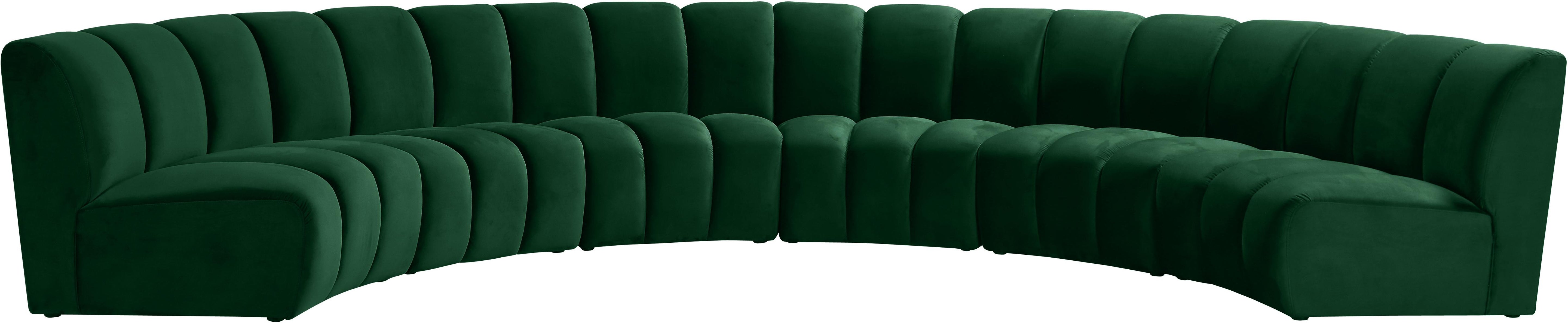 Infinity Green Velvet 6pc. Modular Sectional - Luxury Home Furniture (MI)