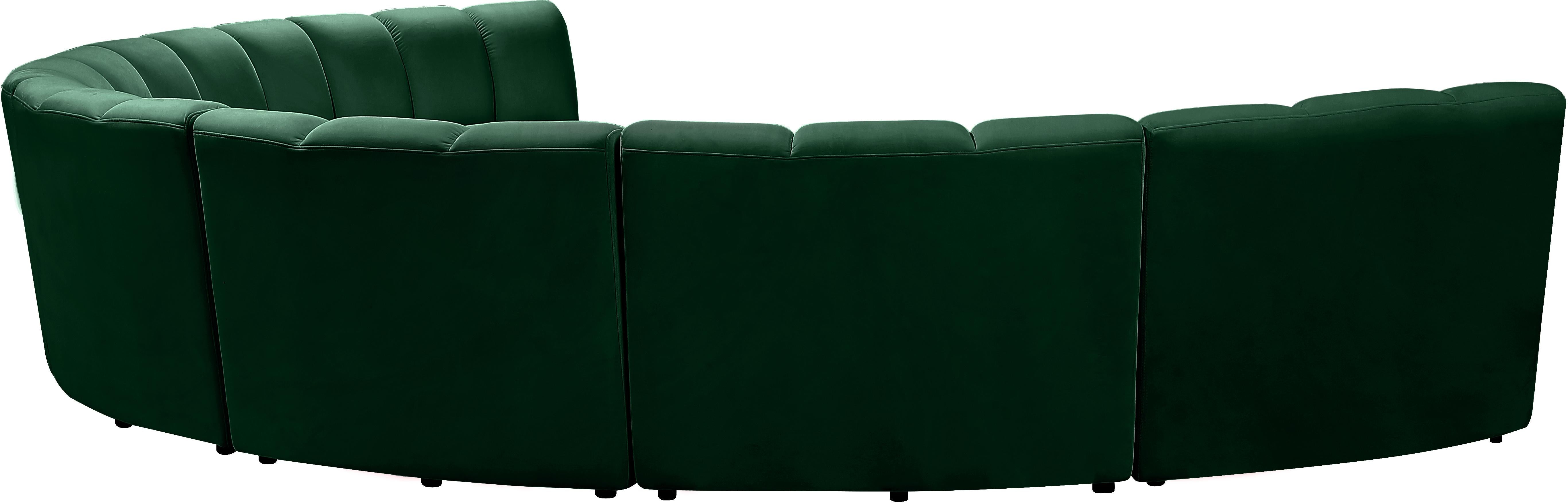 Infinity Green Velvet 7pc. Modular Sectional - Luxury Home Furniture (MI)
