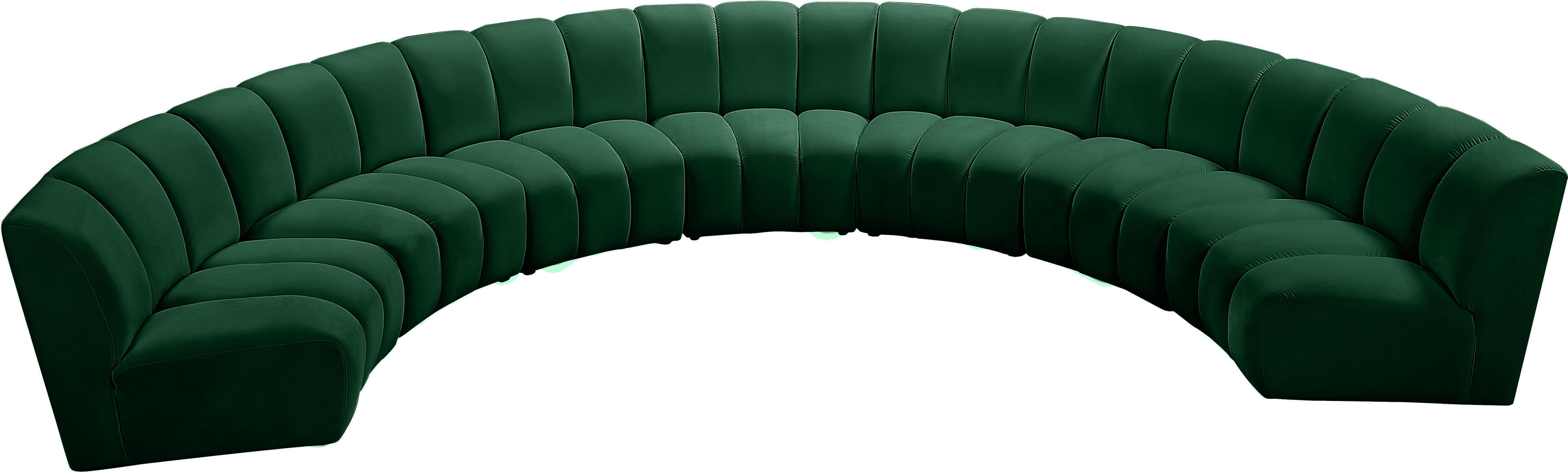 Infinity Green Velvet 7pc. Modular Sectional - Luxury Home Furniture (MI)