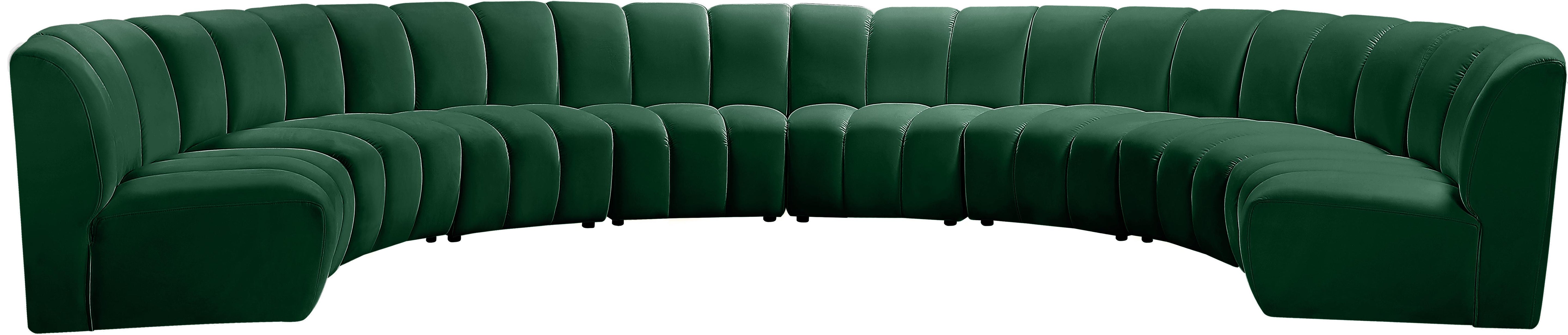 Infinity Green Velvet 8pc. Modular Sectional - Luxury Home Furniture (MI)