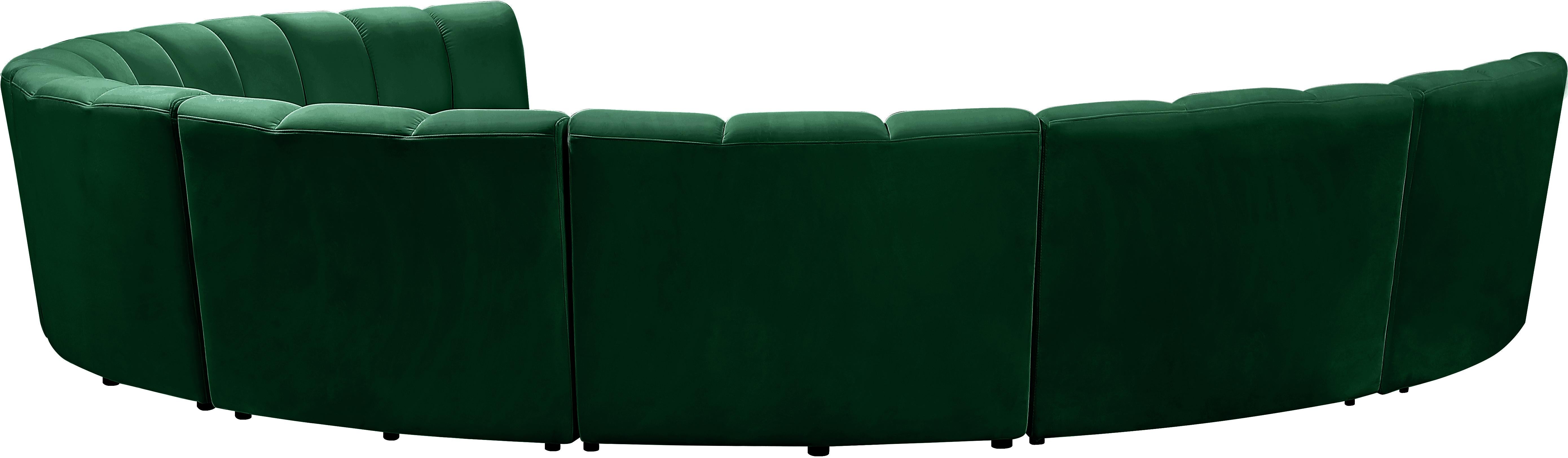 Infinity Green Velvet 8pc. Modular Sectional - Luxury Home Furniture (MI)