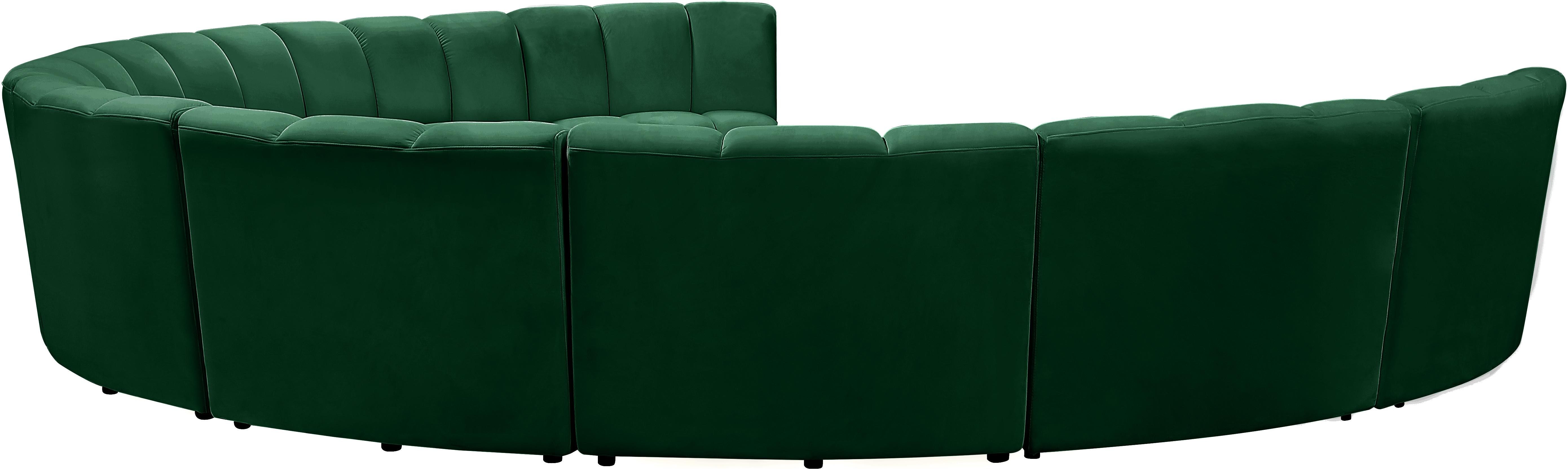 Infinity Green Velvet 9pc. Modular Sectional - Luxury Home Furniture (MI)