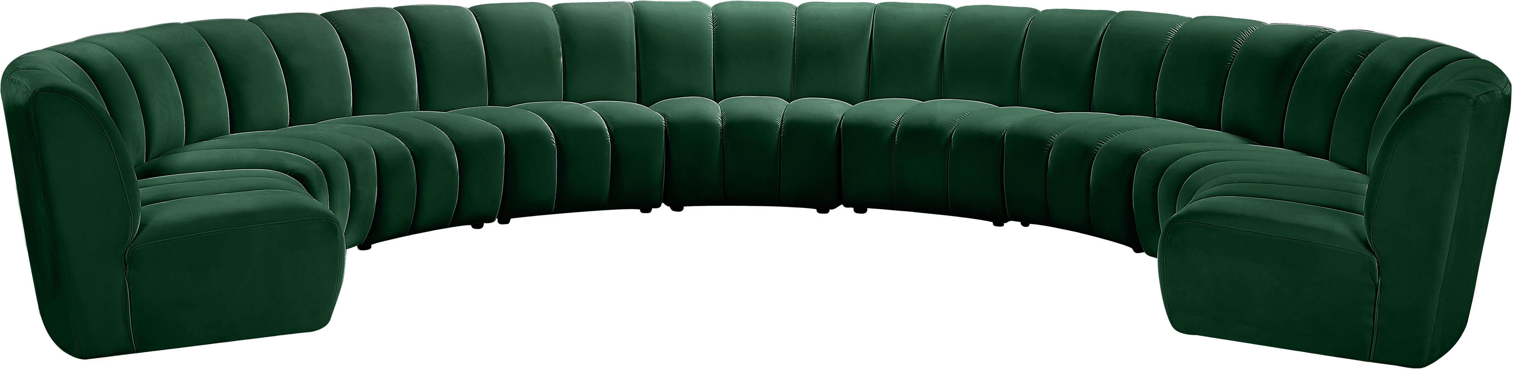 Infinity Green Velvet 9pc. Modular Sectional - Luxury Home Furniture (MI)