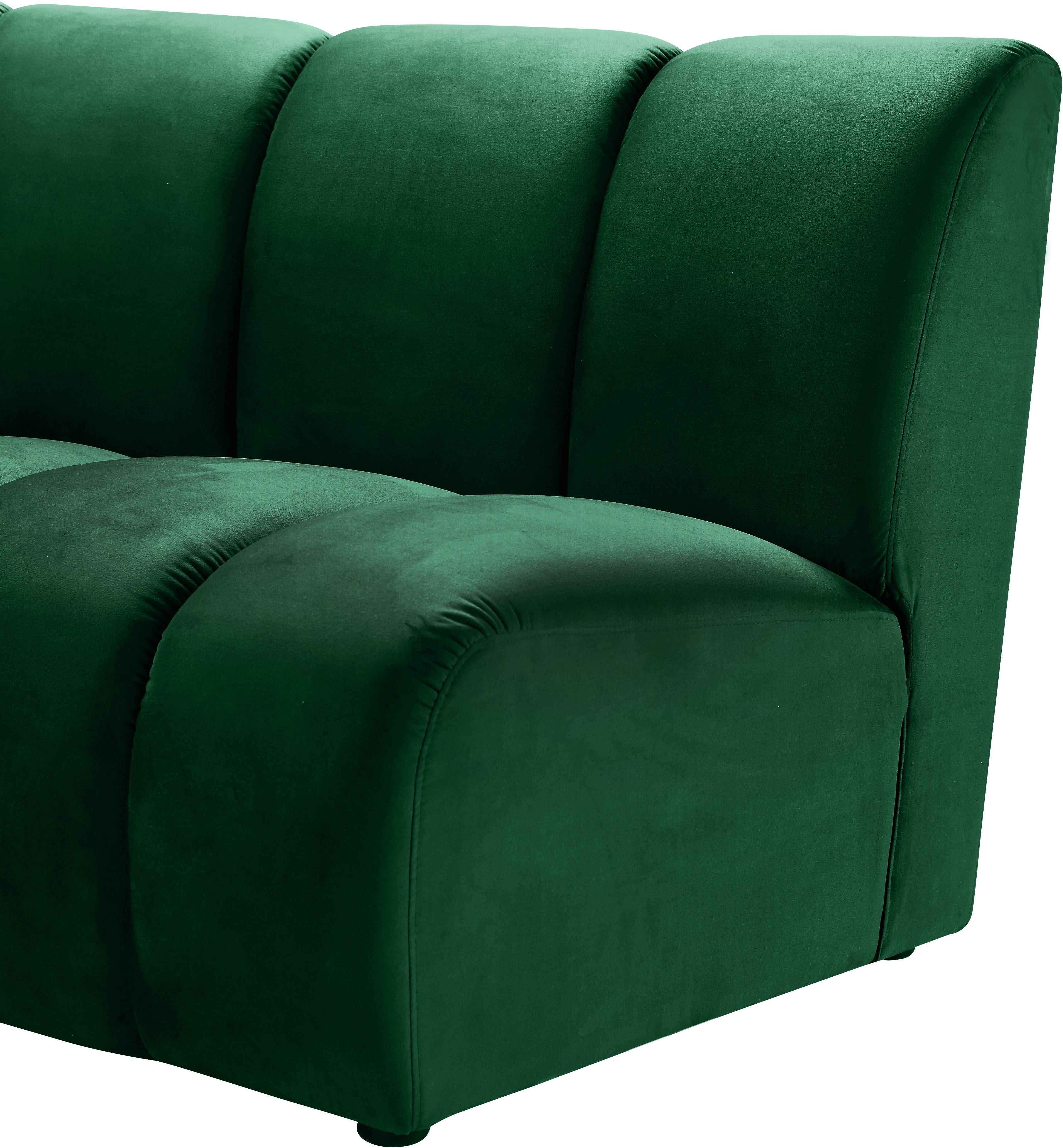 Infinity Green Velvet 3pc. Modular Sectional - Luxury Home Furniture (MI)