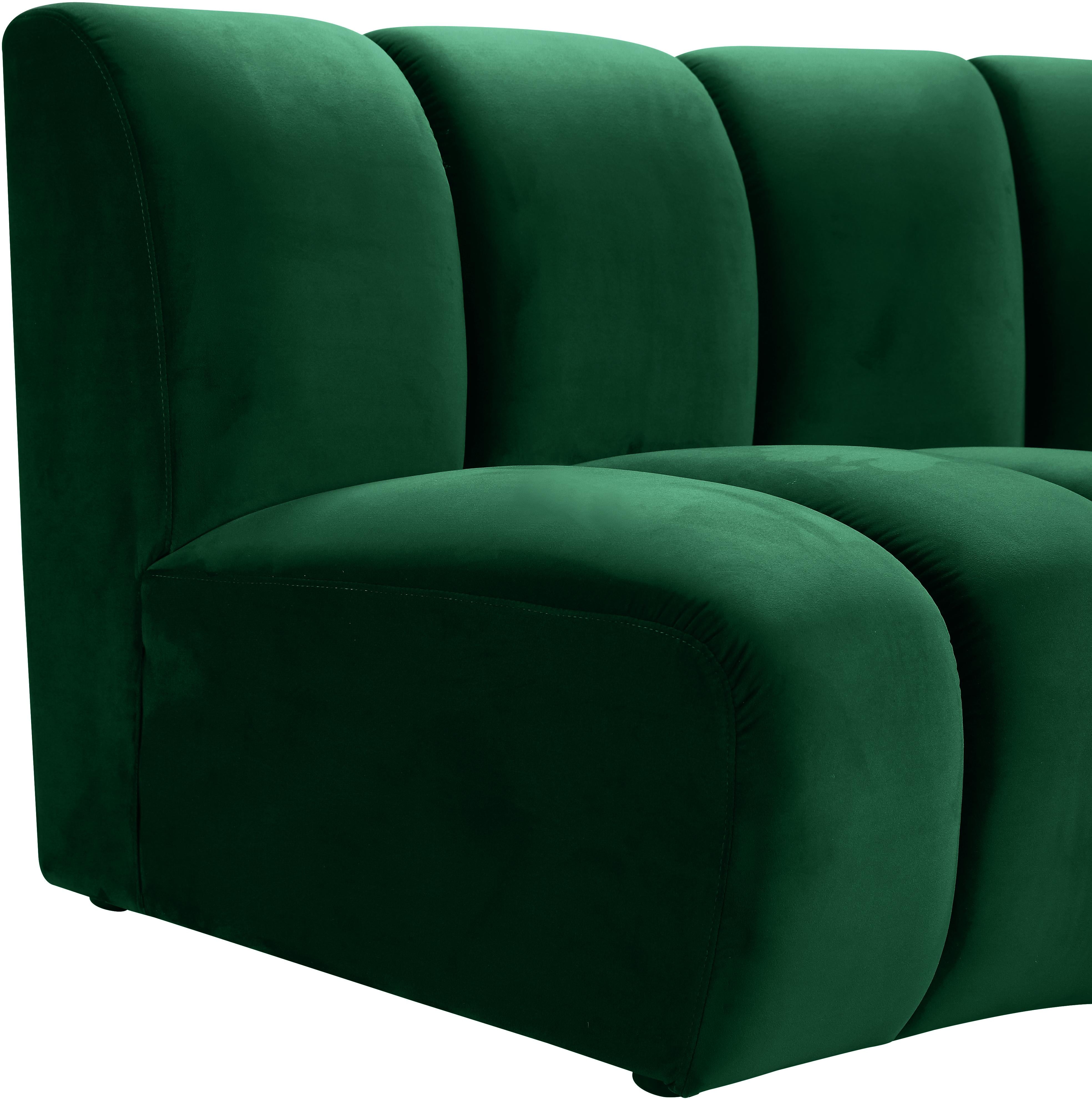 Infinity Green Velvet 3pc. Modular Sectional - Luxury Home Furniture (MI)