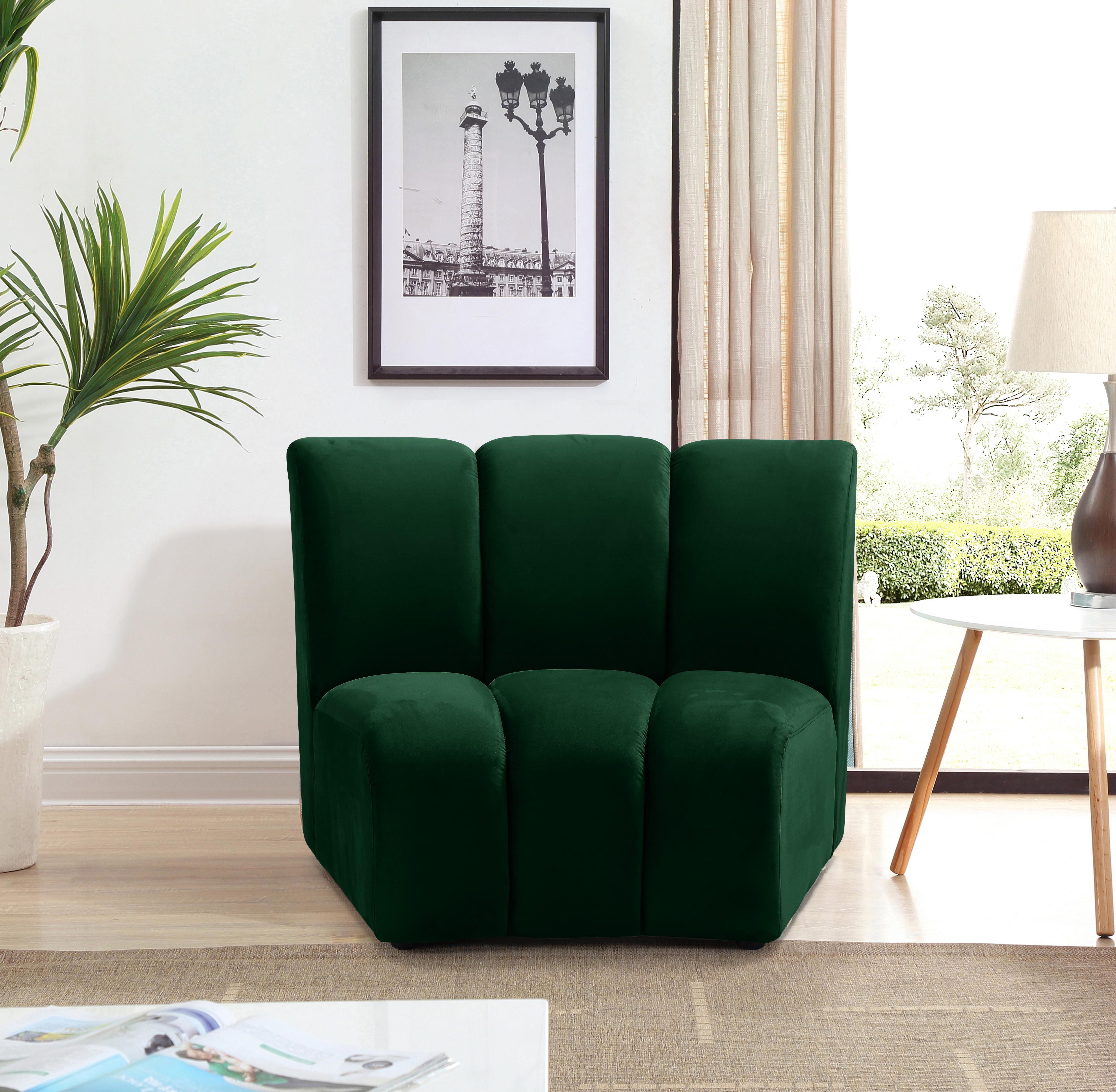 Infinity Green Velvet Modular Chair - Luxury Home Furniture (MI)