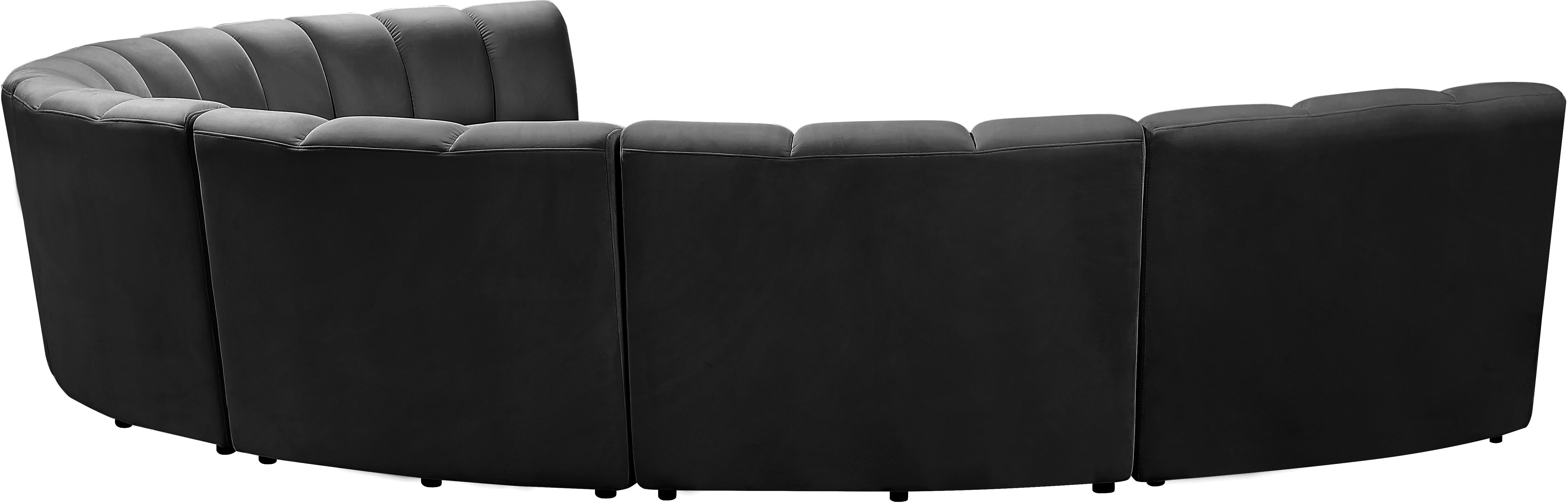 Infinity Grey Velvet 7pc. Modular Sectional - Luxury Home Furniture (MI)