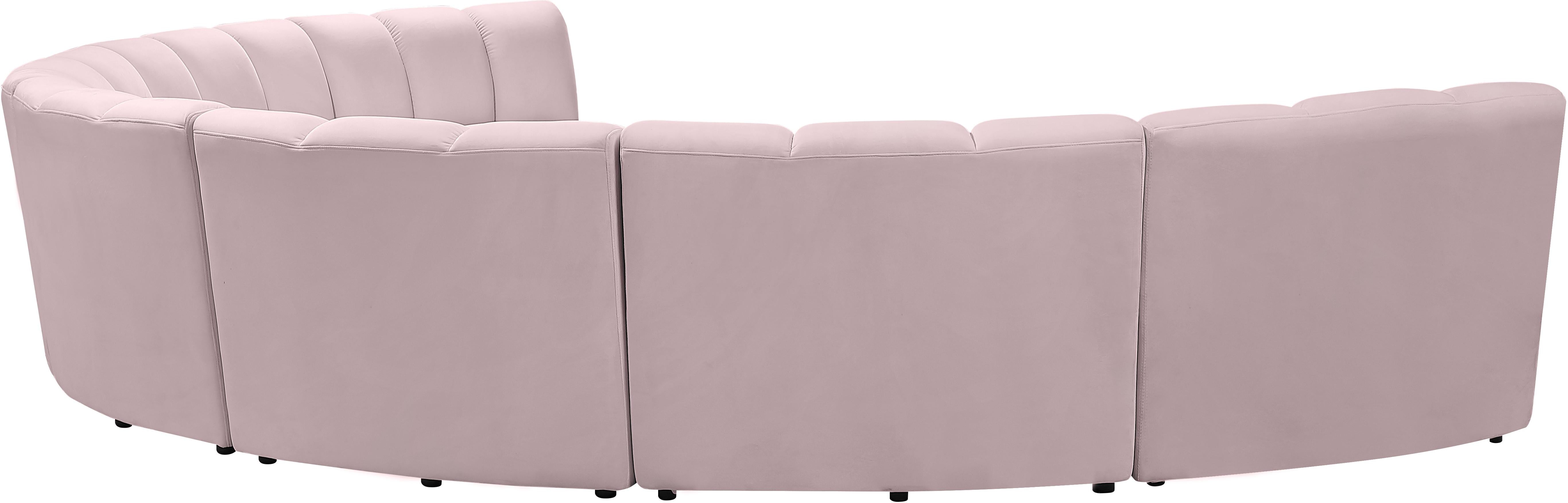 Infinity Pink Velvet 7pc. Modular Sectional - Luxury Home Furniture (MI)