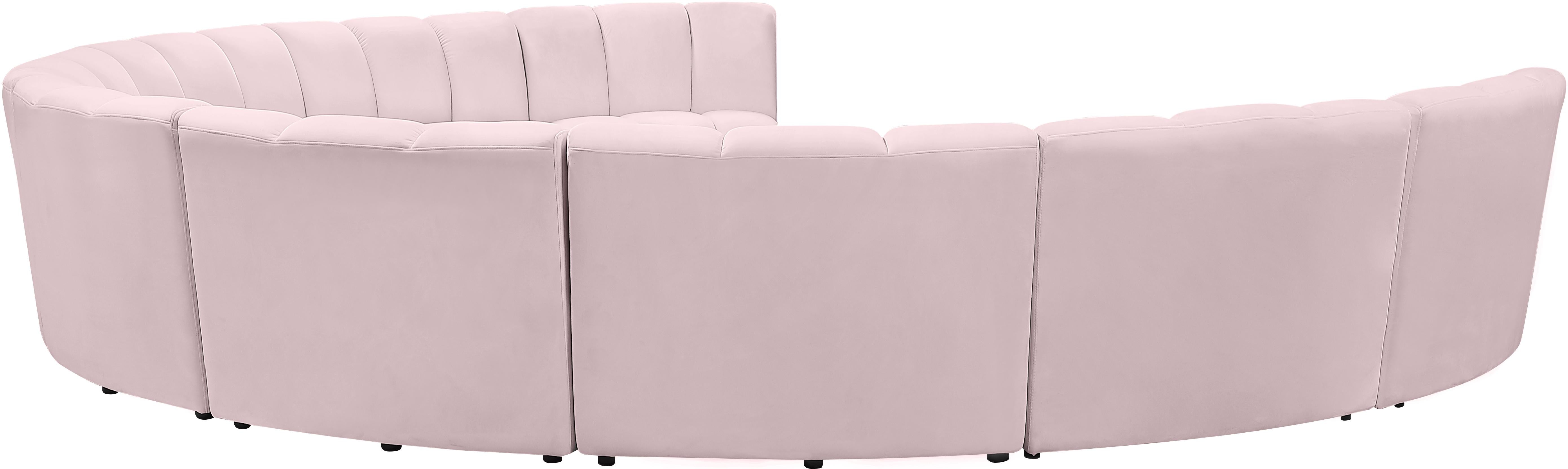 Infinity Pink Velvet 9pc. Modular Sectional - Luxury Home Furniture (MI)
