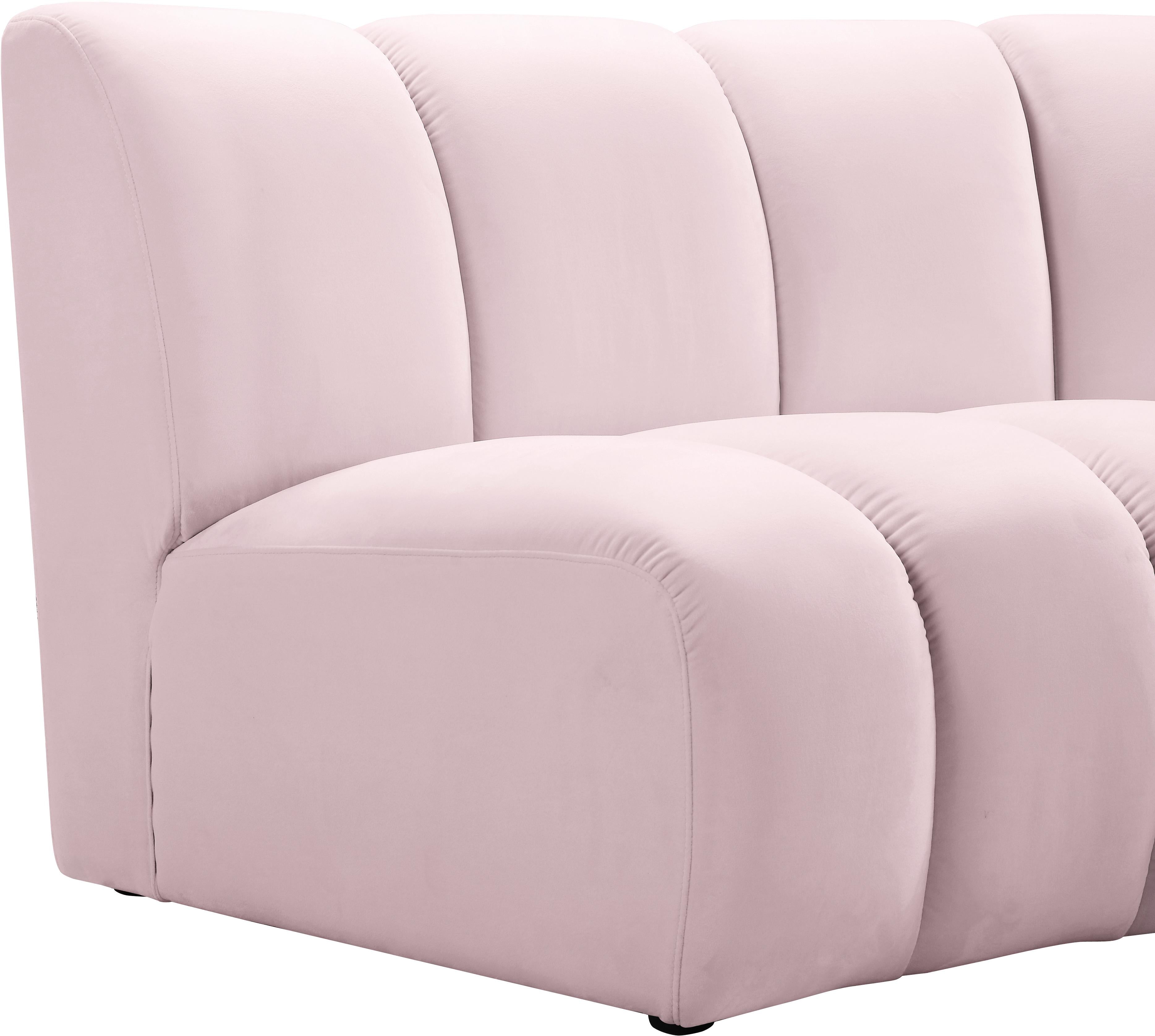 Infinity Pink Velvet Modular Chair - Luxury Home Furniture (MI)