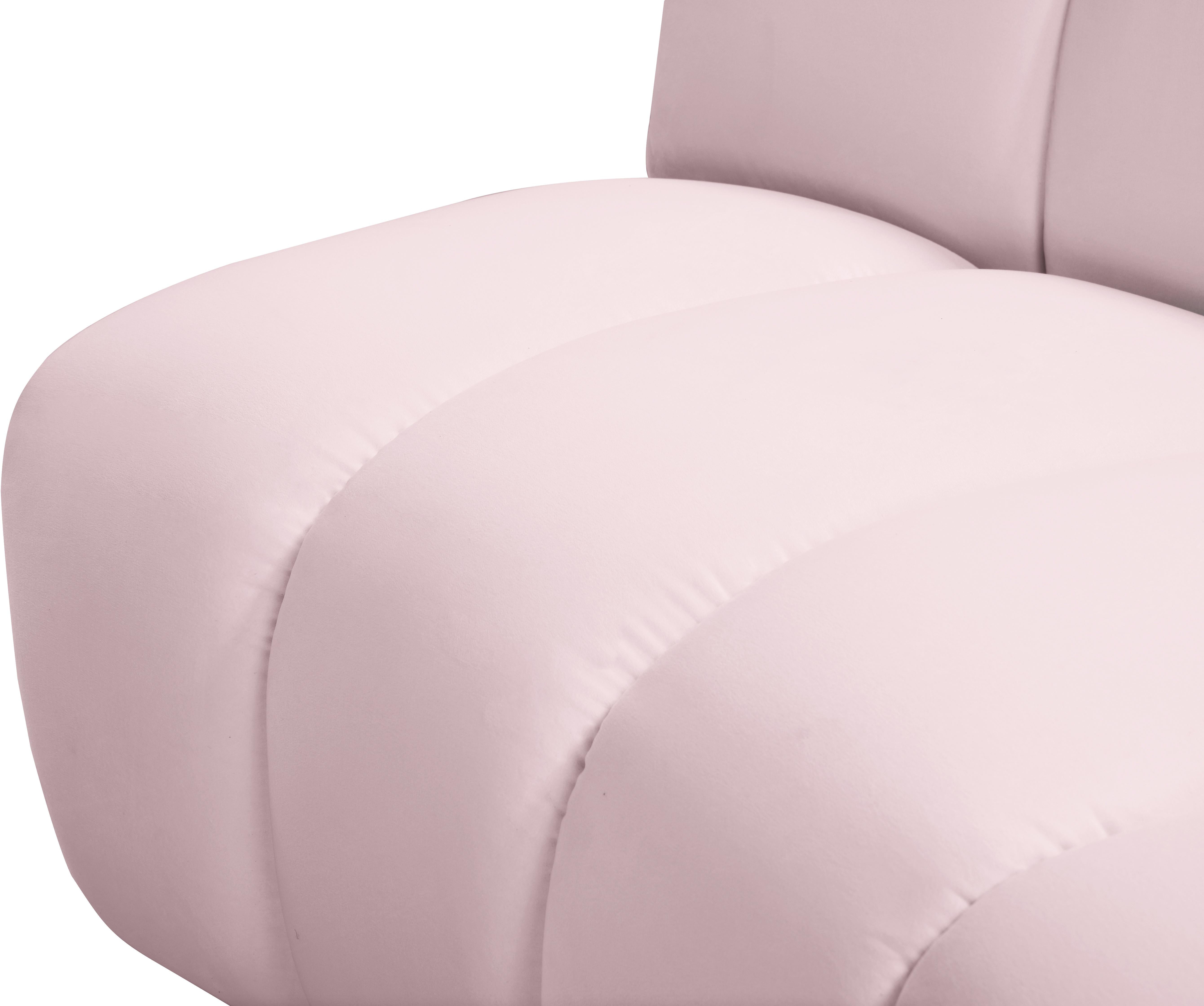 Infinity Pink Velvet 4pc. Modular Sectional - Luxury Home Furniture (MI)