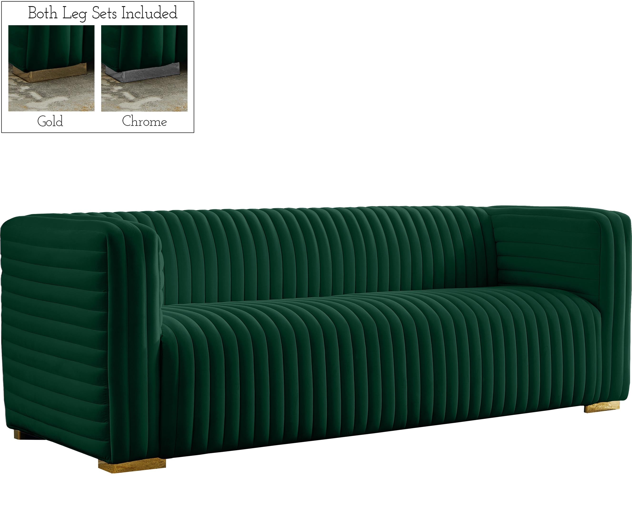 Ravish Green Velvet Sofa - Luxury Home Furniture (MI)