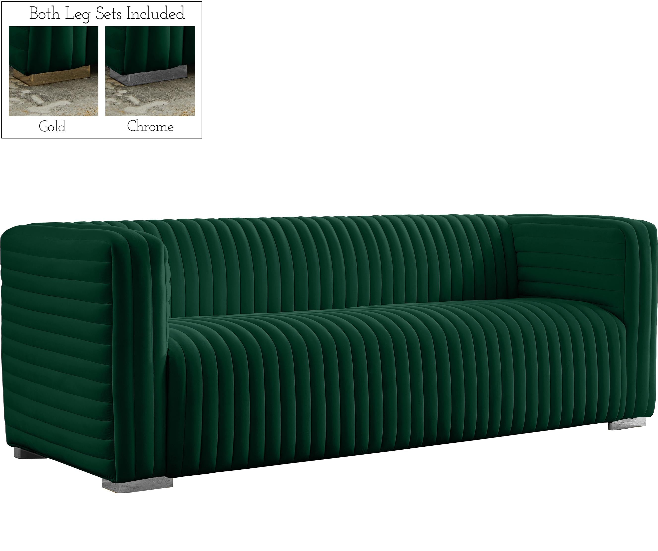 Ravish Green Velvet Sofa - Luxury Home Furniture (MI)