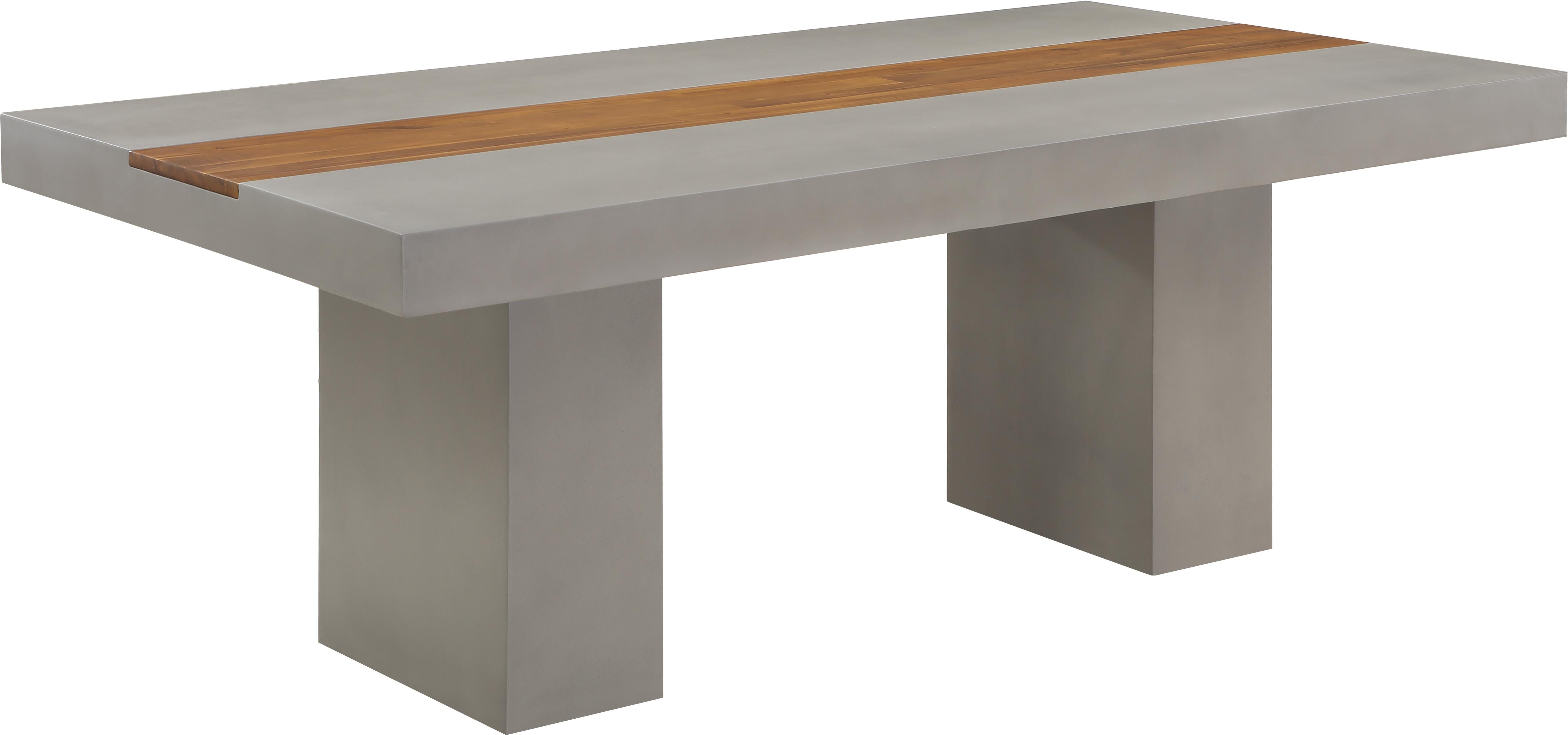 Rio Light Grey Concrete Cement Dining Table (3 Boxes) - Luxury Home Furniture (MI)