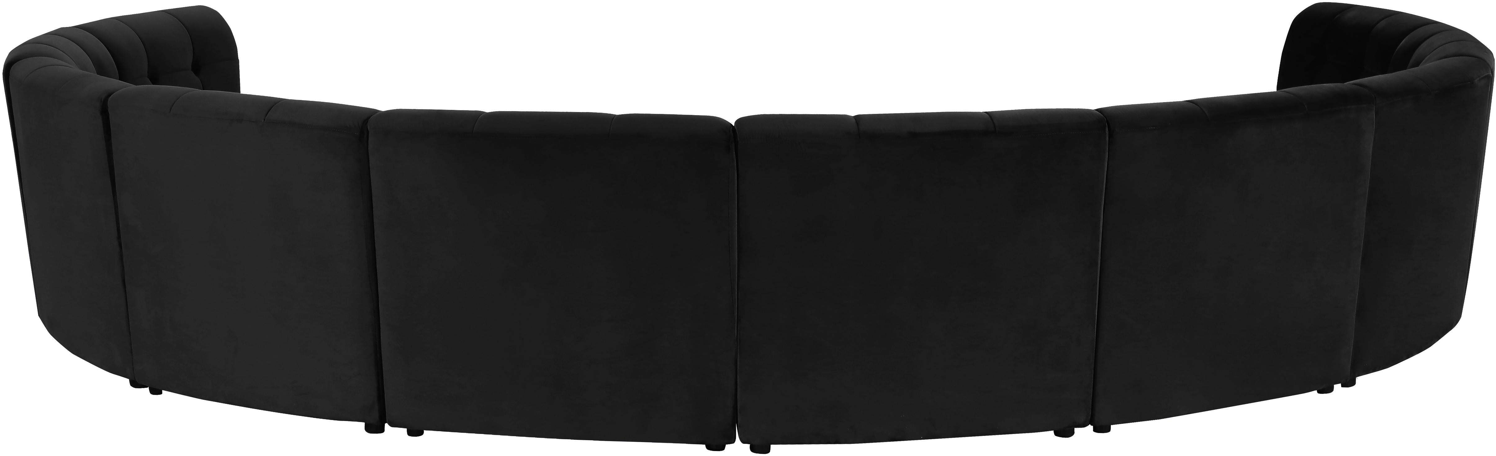 Limitless Black Velvet 10pc. Modular Sectional - Luxury Home Furniture (MI)