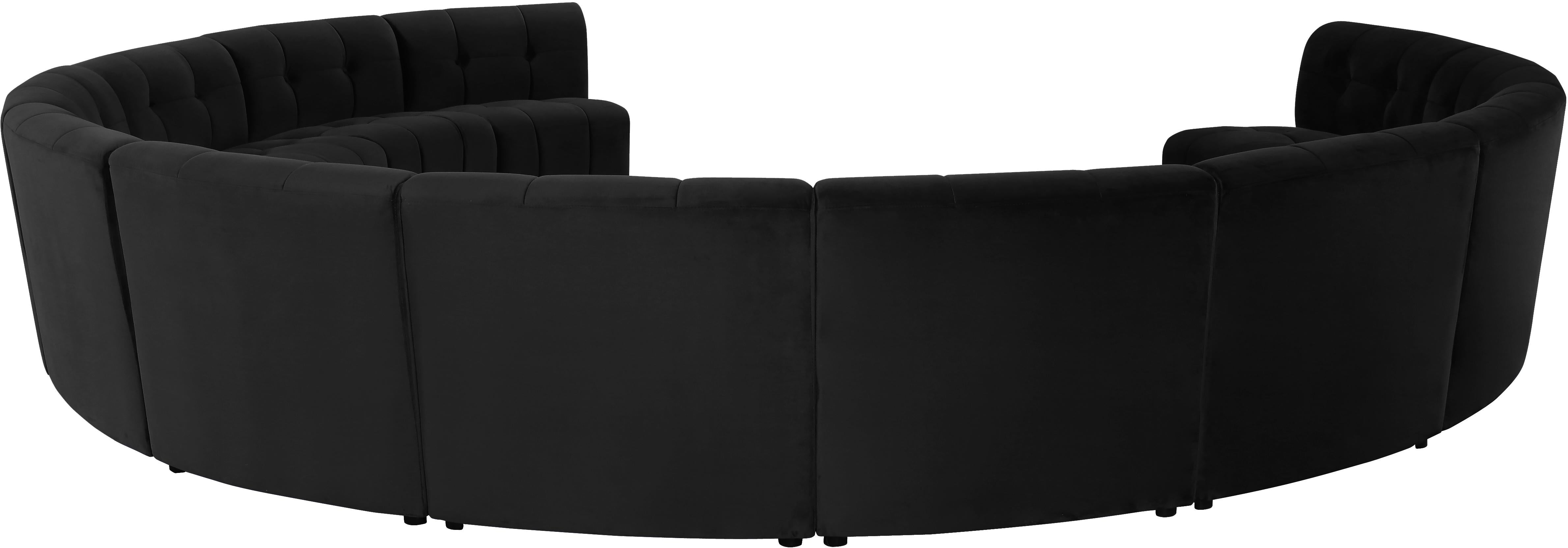 Limitless Black Velvet 12pc. Modular Sectional - Luxury Home Furniture (MI)