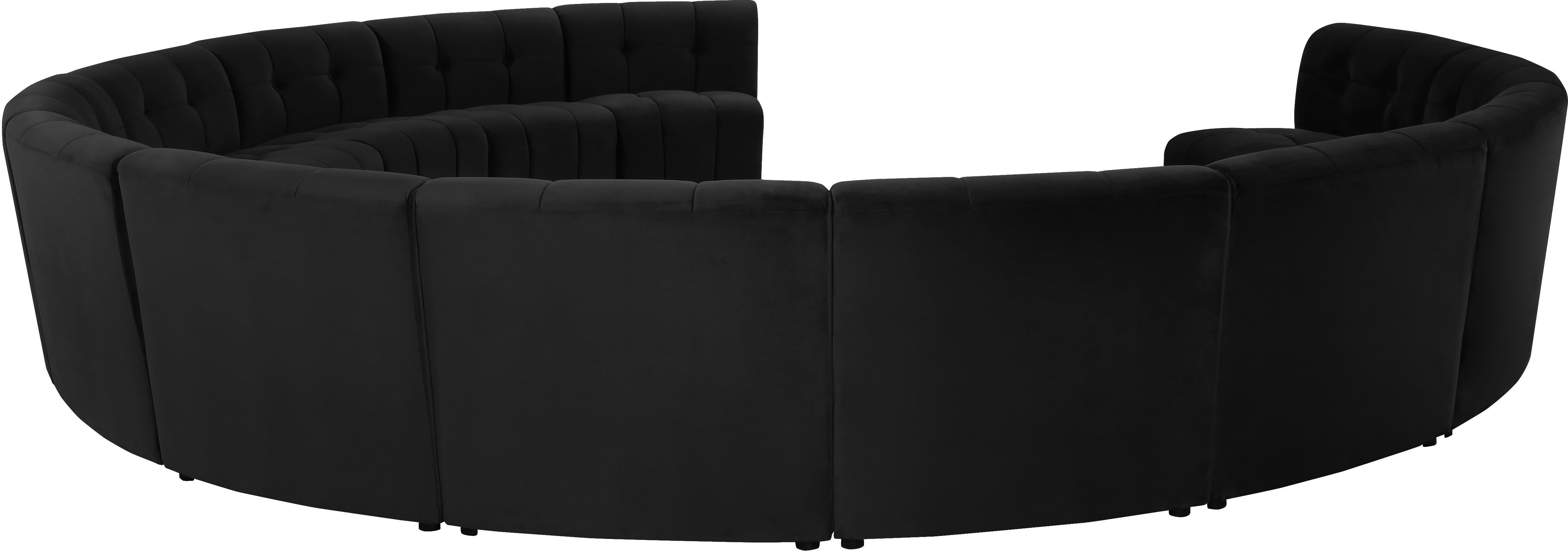 Limitless Black Velvet 13pc. Modular Sectional - Luxury Home Furniture (MI)