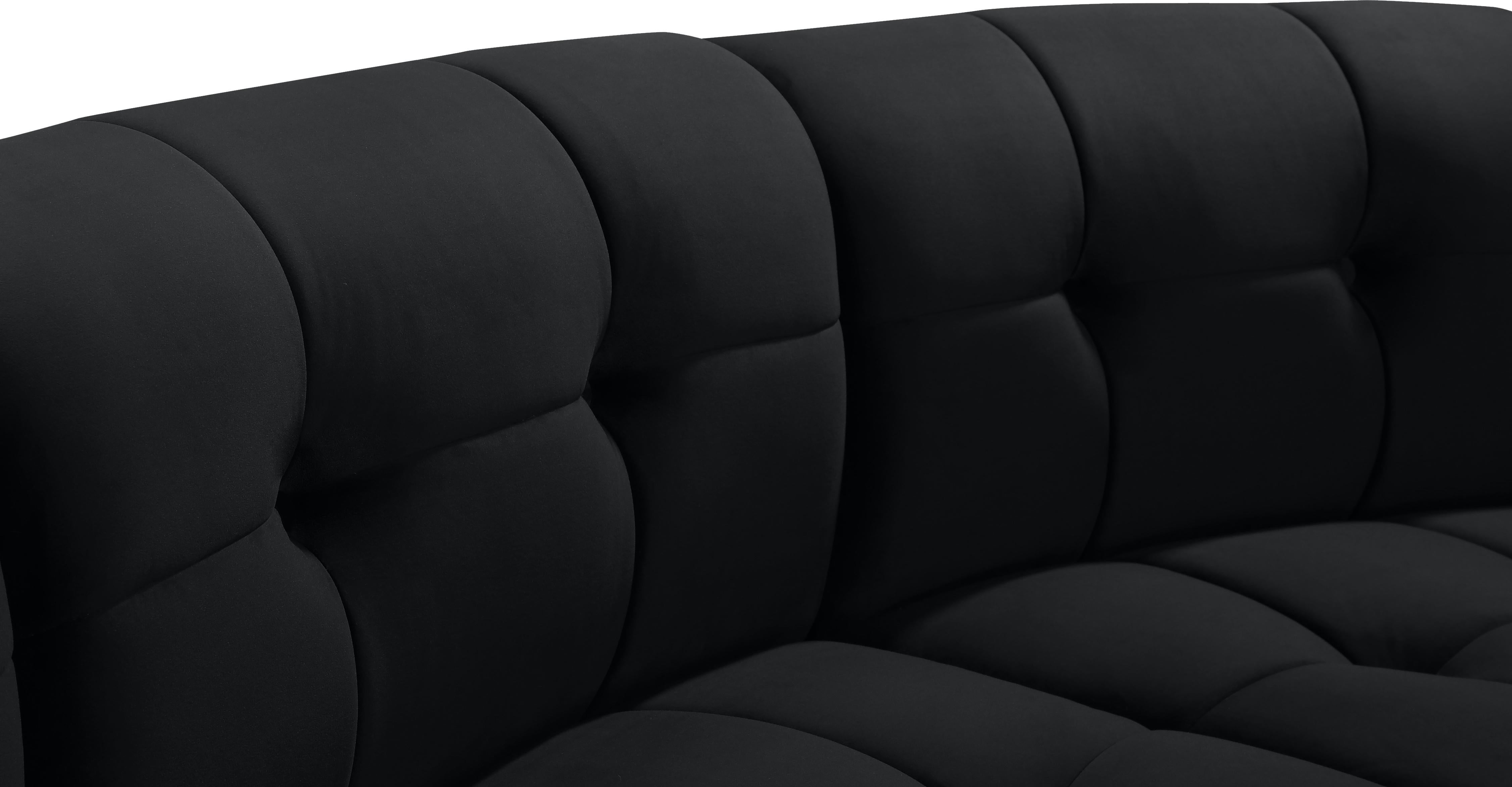 Limitless Black Velvet 2pc. Modular Sectional - Luxury Home Furniture (MI)