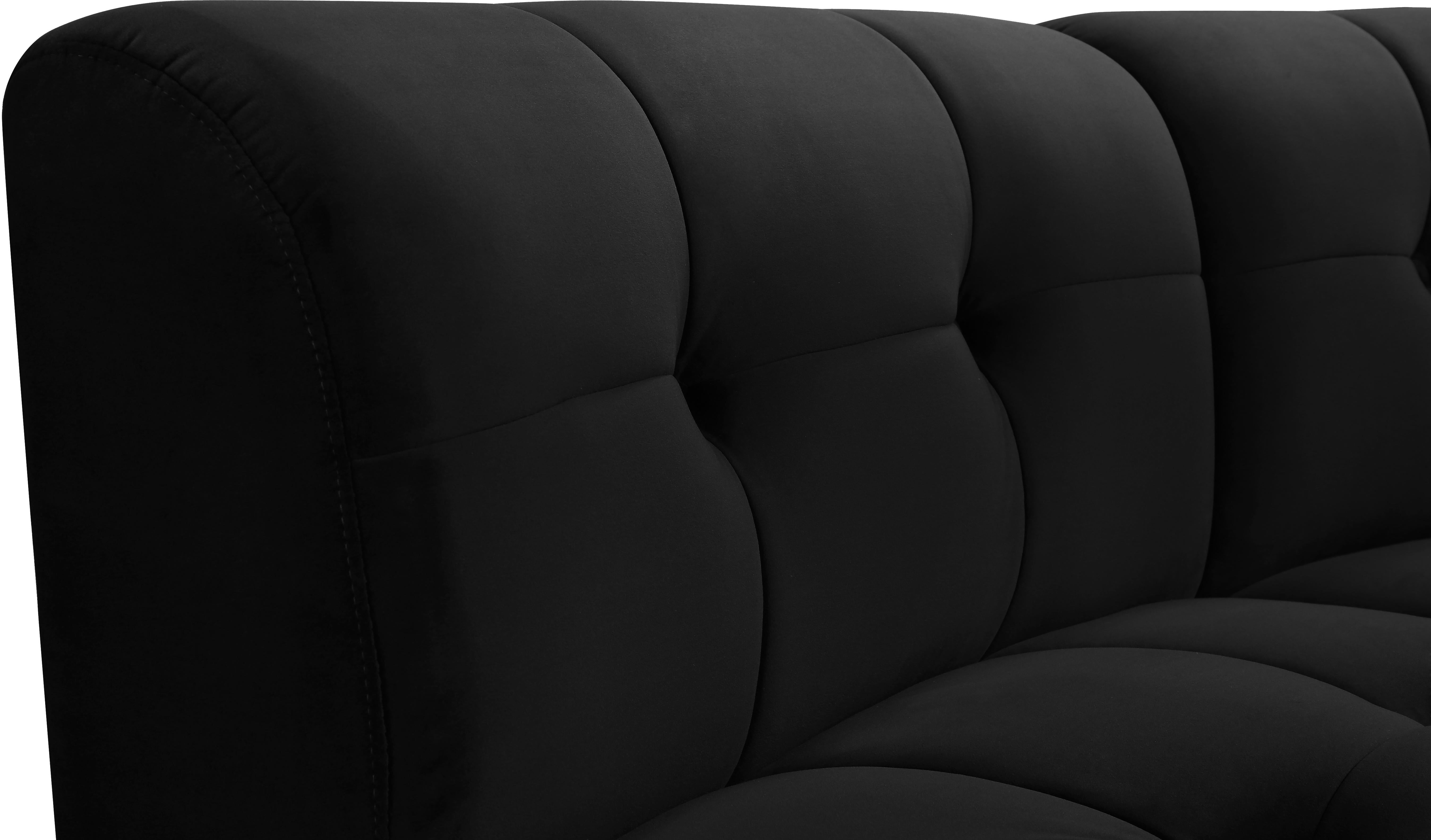 Limitless Black Velvet 14pc. Modular Sectional - Luxury Home Furniture (MI)