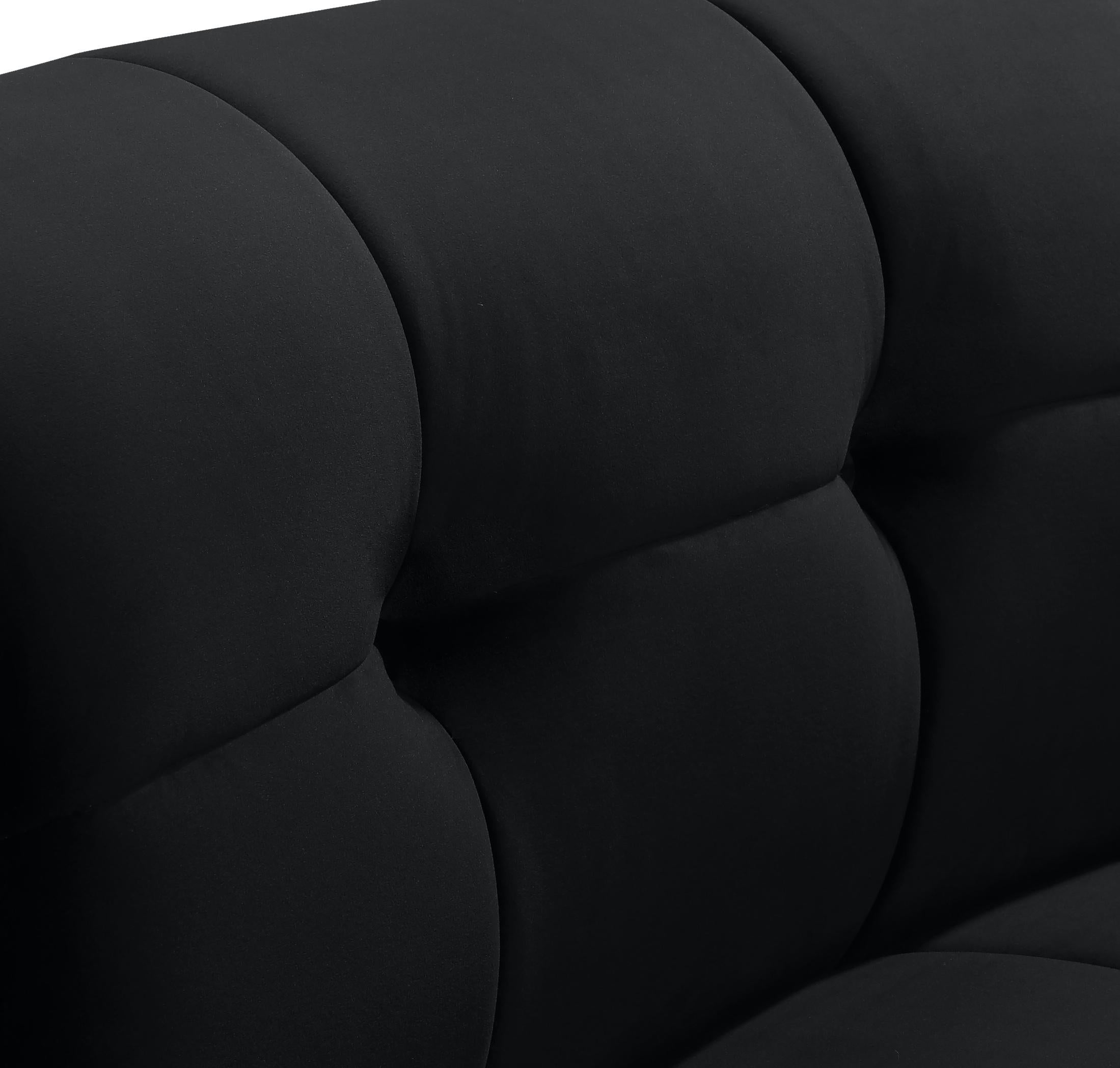 Limitless Black Velvet Modular Chair - Luxury Home Furniture (MI)