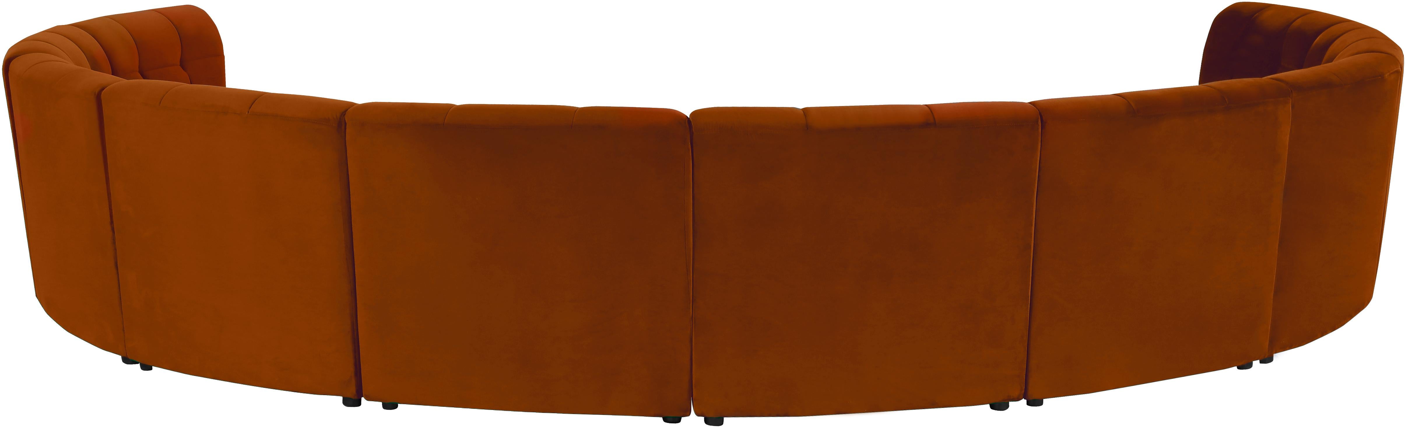 Limitless Cognac Velvet 10pc. Modular Sectional - Luxury Home Furniture (MI)