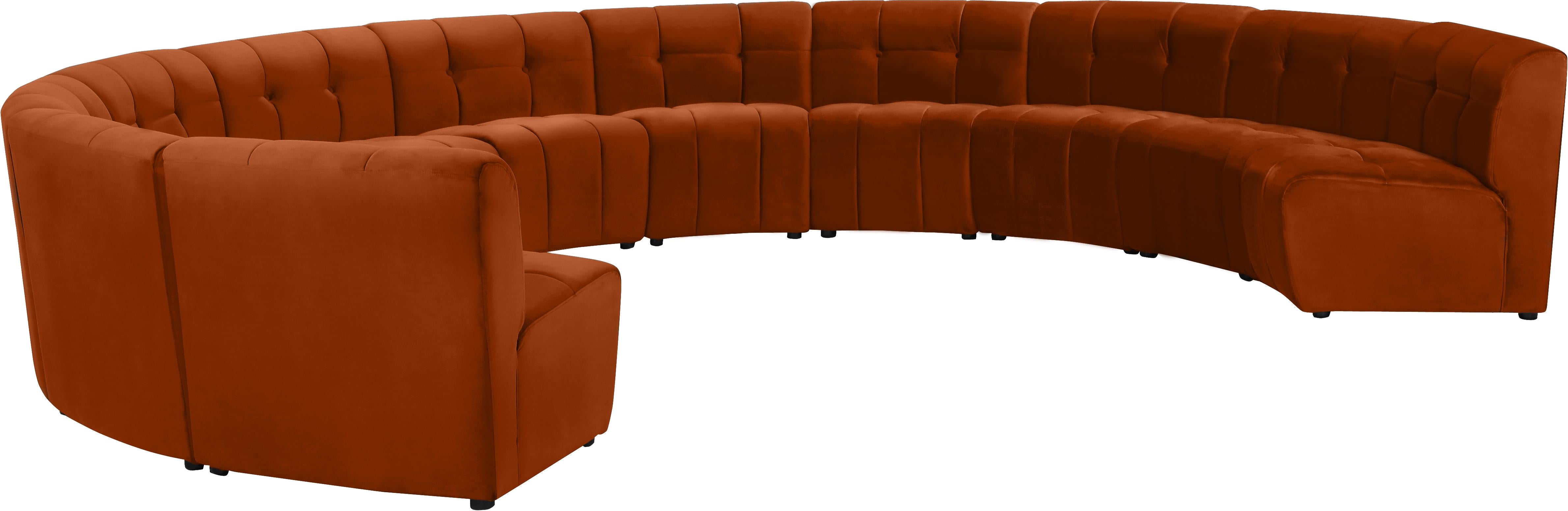 Limitless Cognac Velvet 11pc. Modular Sectional - Luxury Home Furniture (MI)