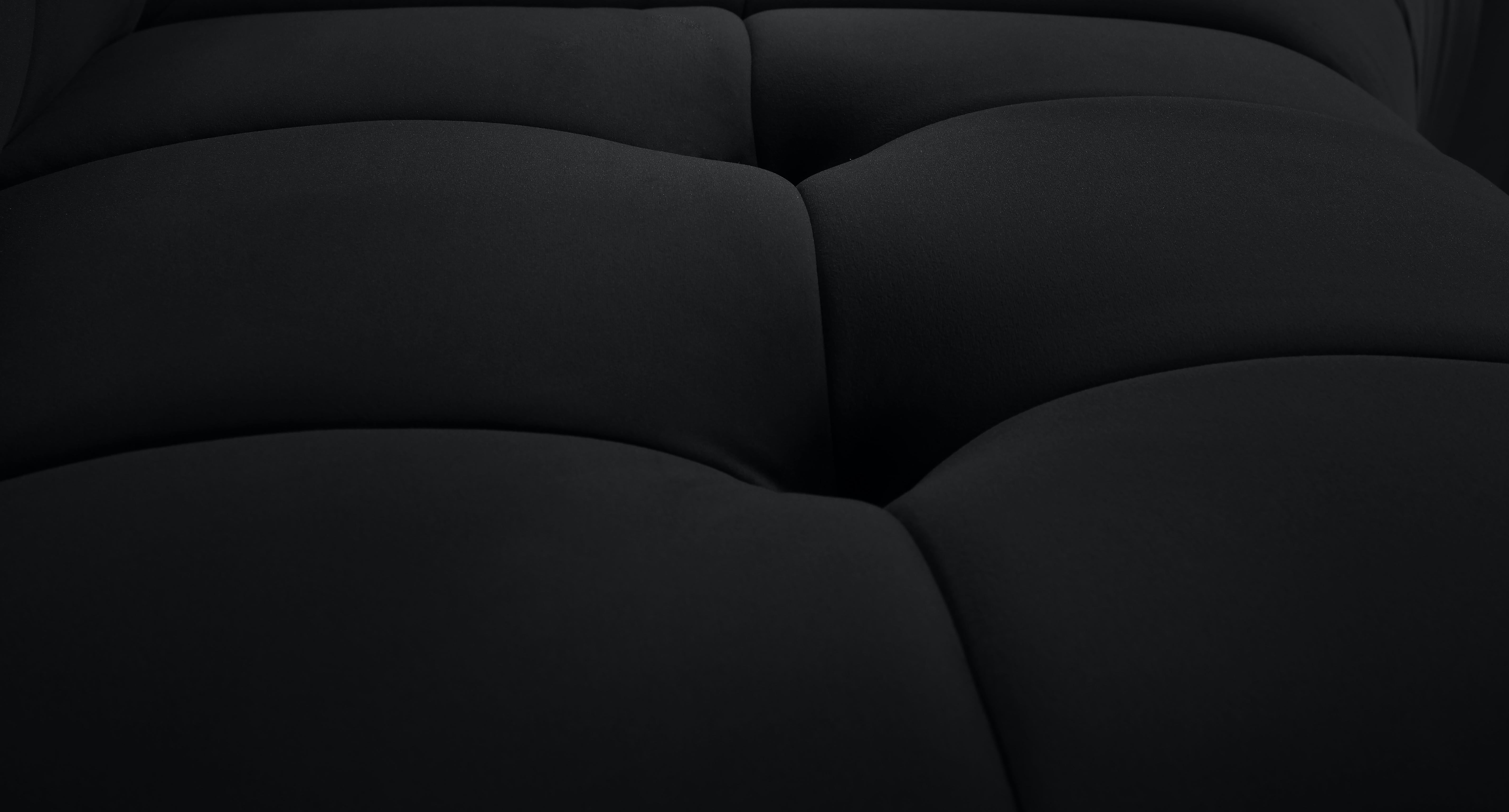Limitless Black Velvet Modular Chair - Luxury Home Furniture (MI)