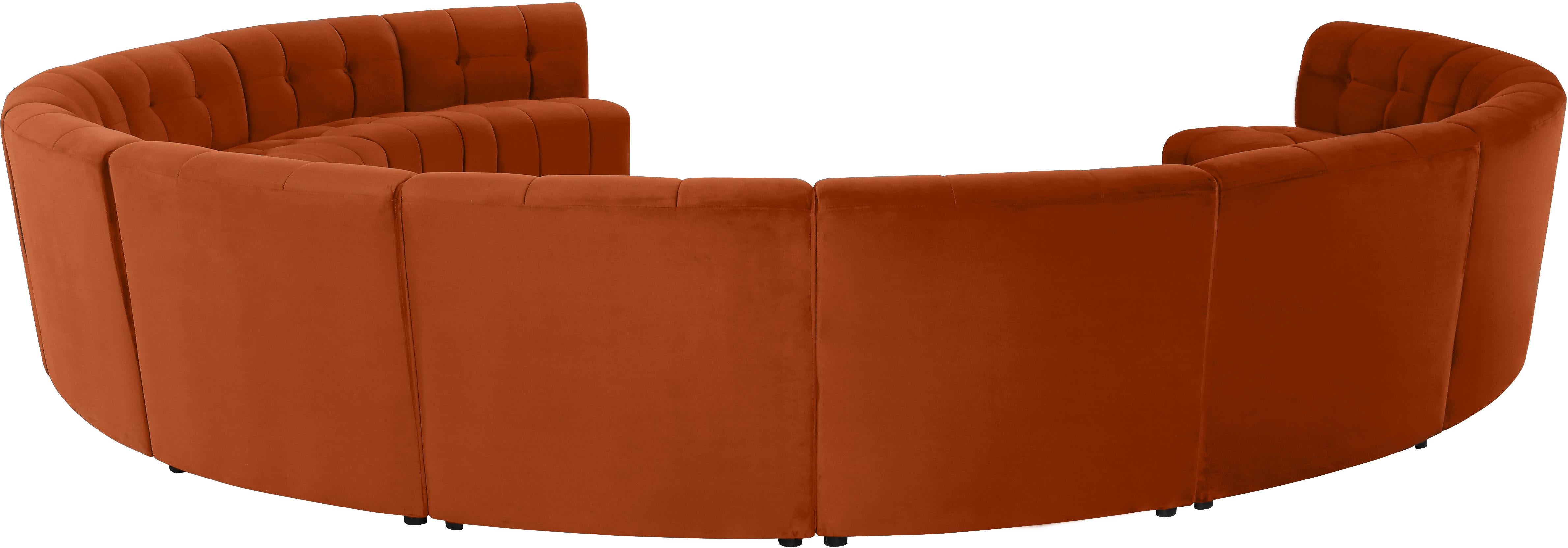 Limitless Cognac Velvet 12pc. Modular Sectional - Luxury Home Furniture (MI)