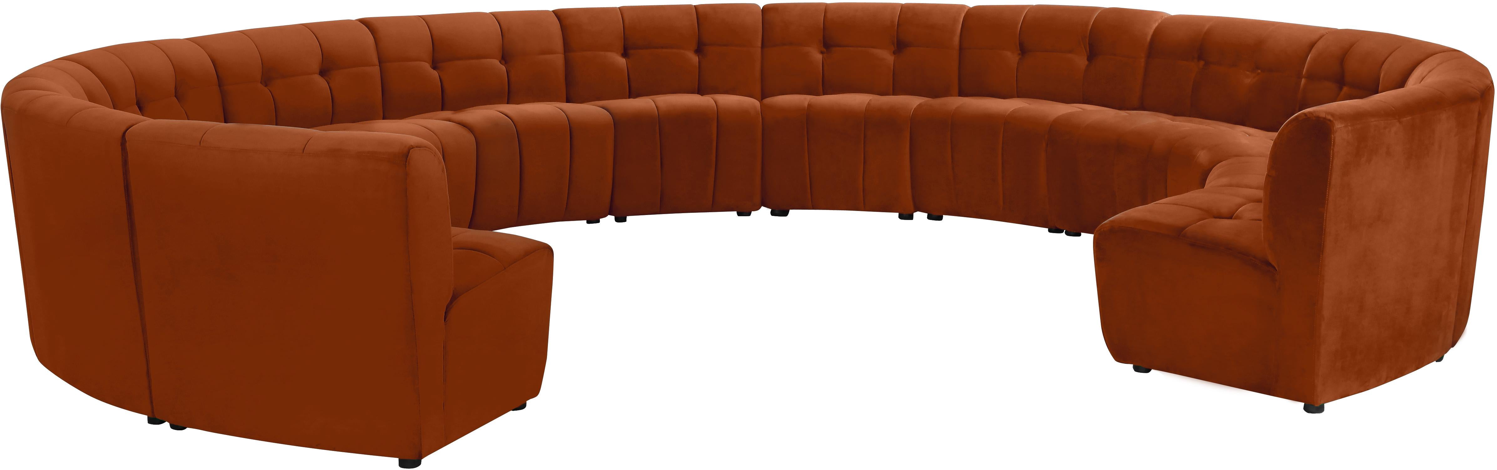 Limitless Cognac Velvet 13pc. Modular Sectional - Luxury Home Furniture (MI)