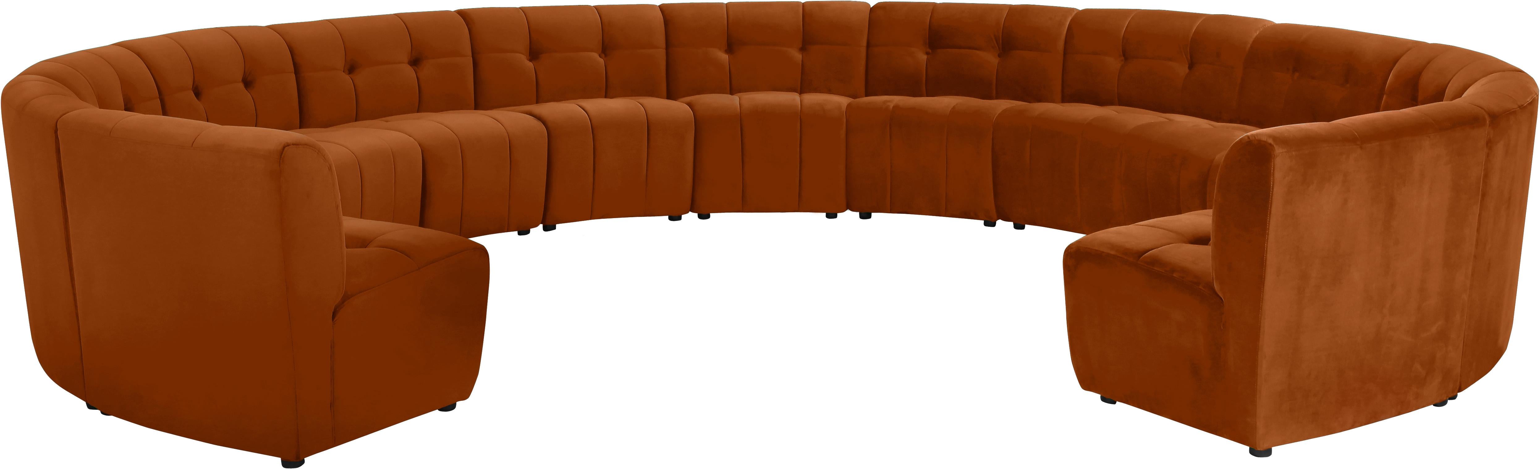 Limitless Cognac Velvet 13pc. Modular Sectional - Luxury Home Furniture (MI)