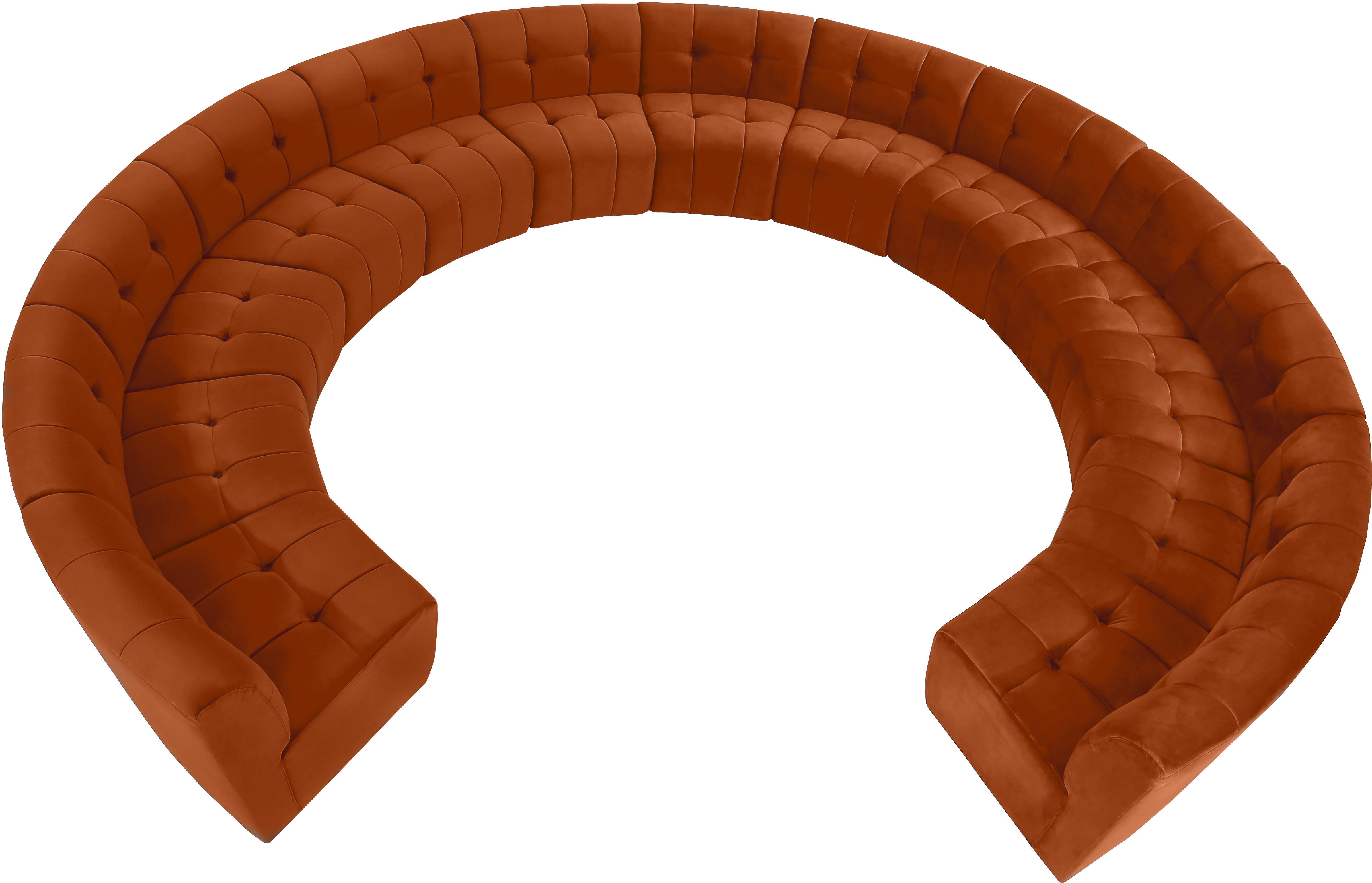 Limitless Cognac Velvet 13pc. Modular Sectional - Luxury Home Furniture (MI)