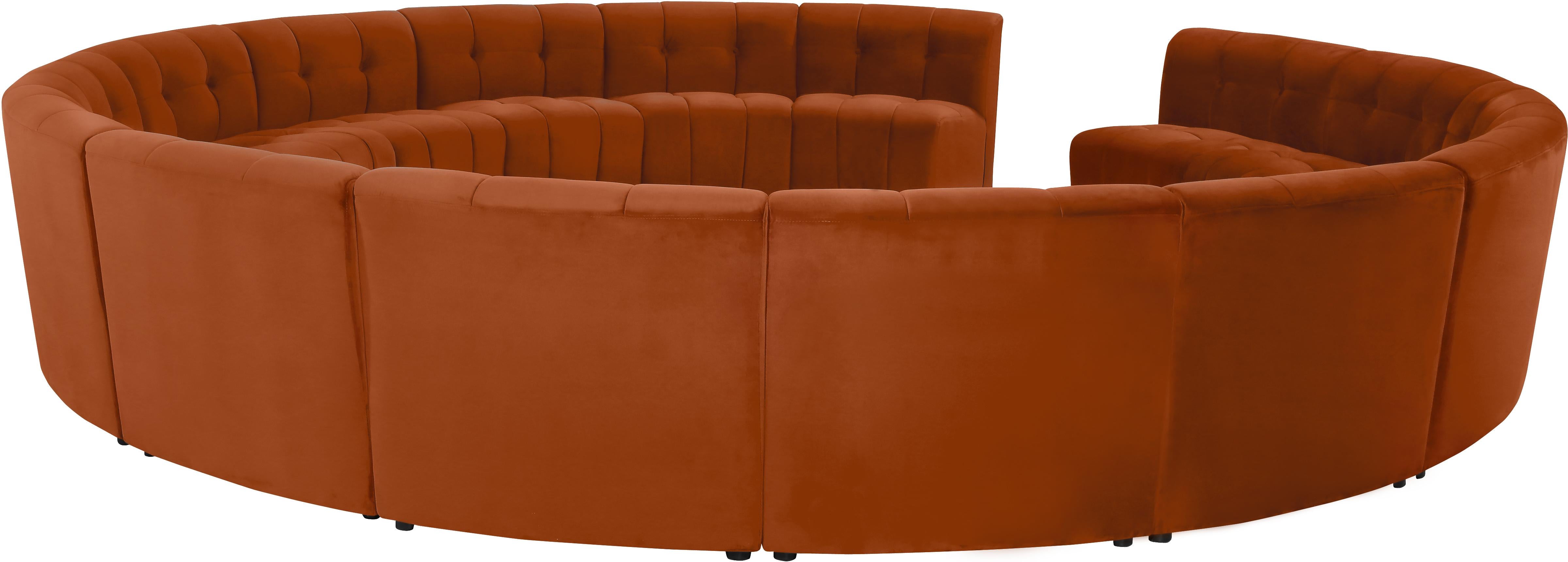 Limitless Cognac Velvet 15pc. Modular Sectional - Luxury Home Furniture (MI)